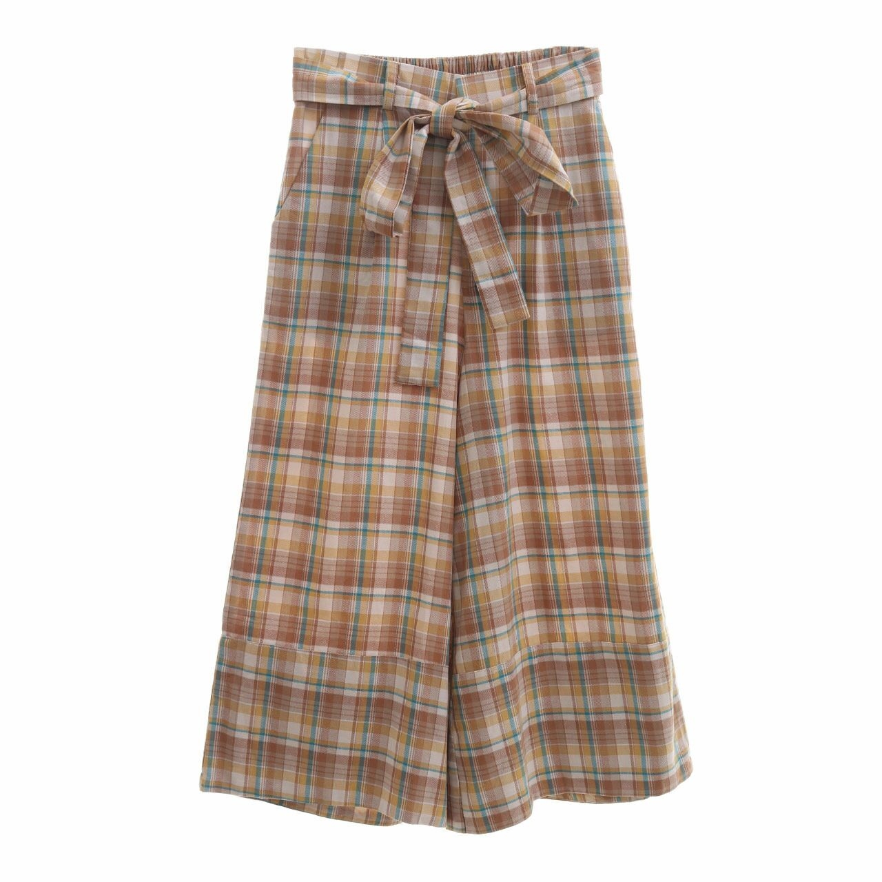 ATS The Label Multicolor Plaid Cropped Pants