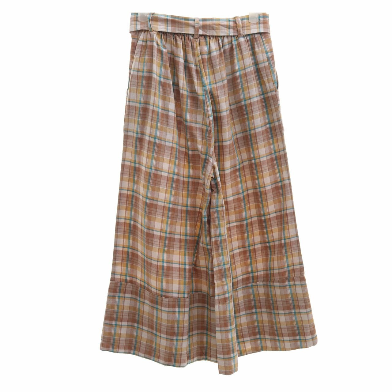 ATS The Label Multicolor Plaid Cropped Pants