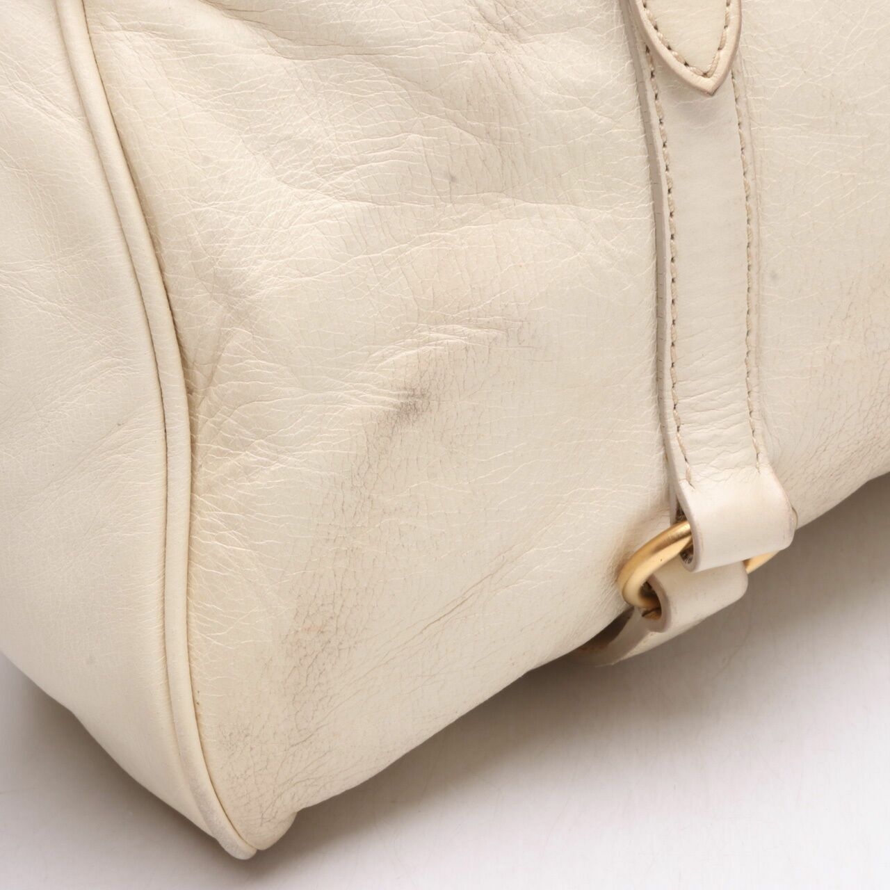 Miu Miu Vitello Lux White Leather 2 Way Shoulder Bag