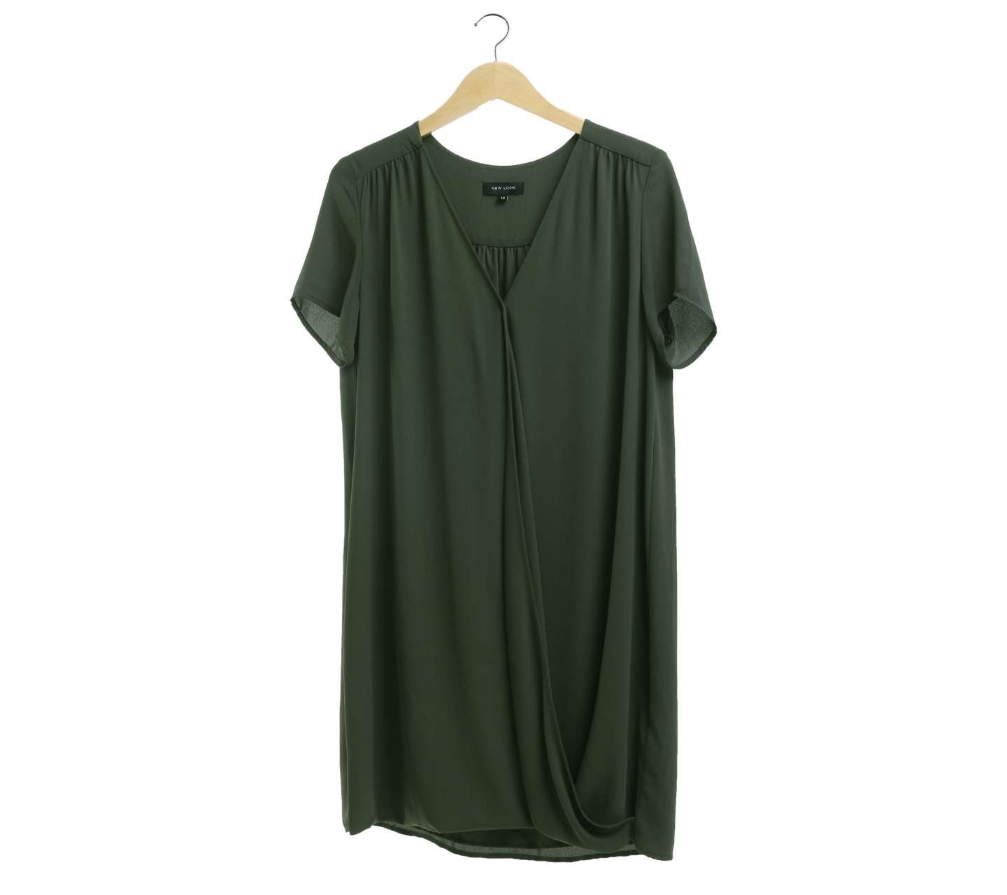 New Look Army Surplice Mini Dress