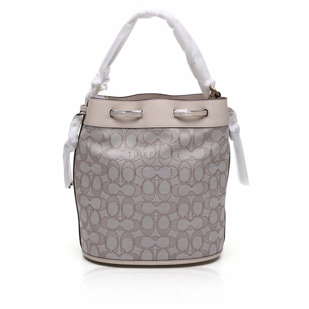 Coach C3853 Field Bucket Bag In Signature Jacquard Stone Ivory Sling Bag