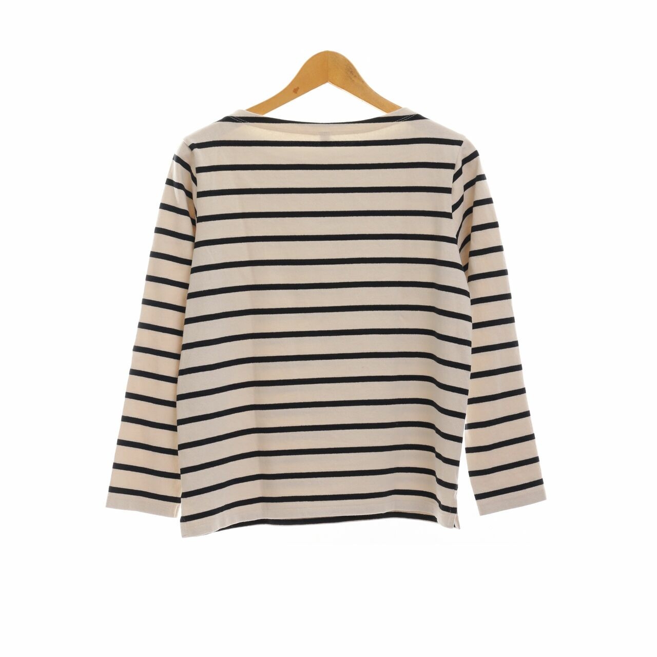 UNIQLO Black & Off White Stripes Blouse