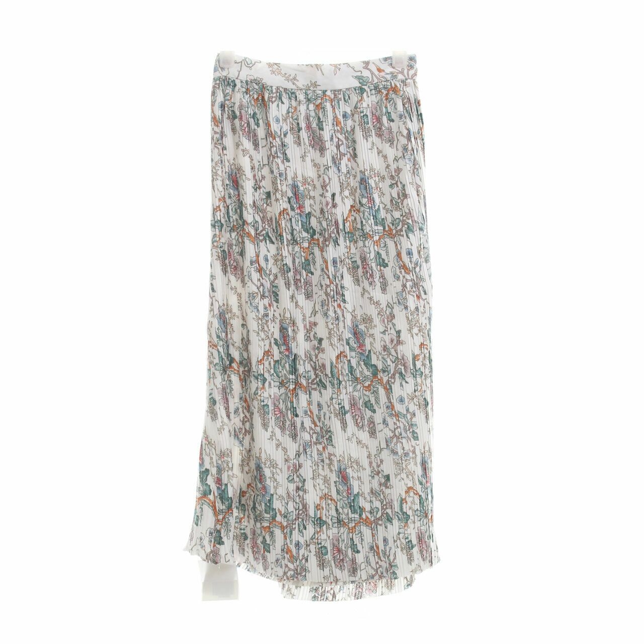 Pomelo. White Floral Rok Maxi