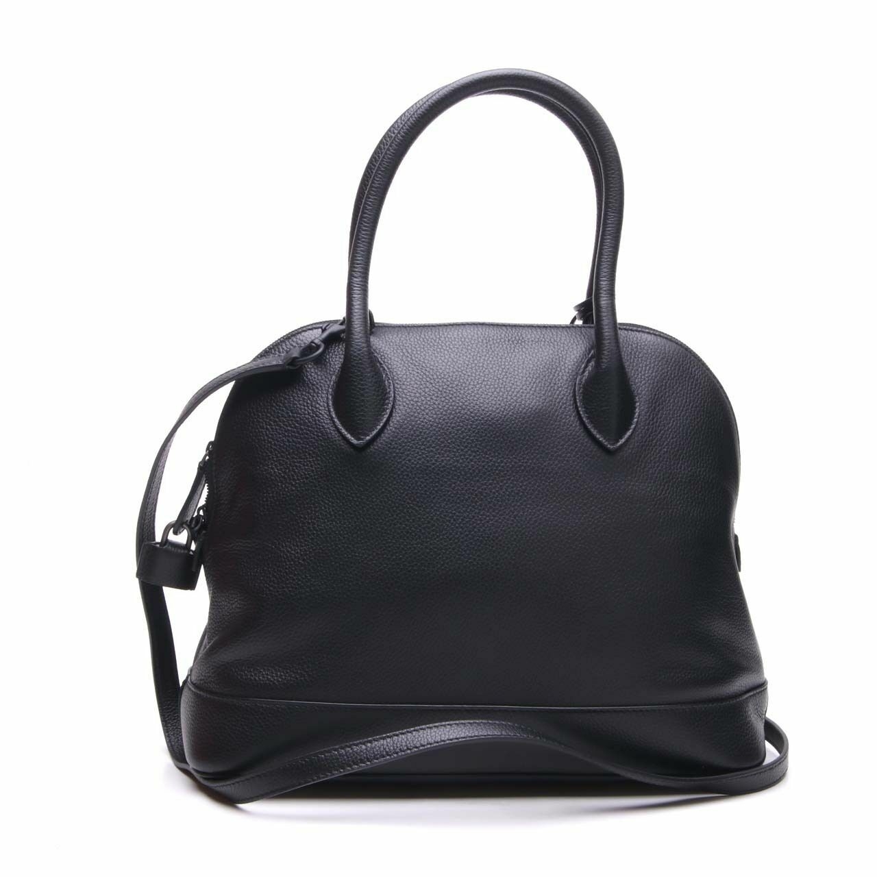 Balenciaga Supple Calfskin Ville Top Handle Bag Black 