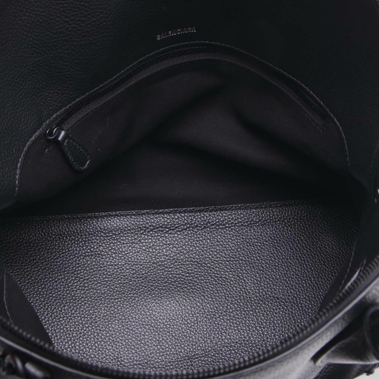 Balenciaga Supple Calfskin Ville Top Handle Bag Black 