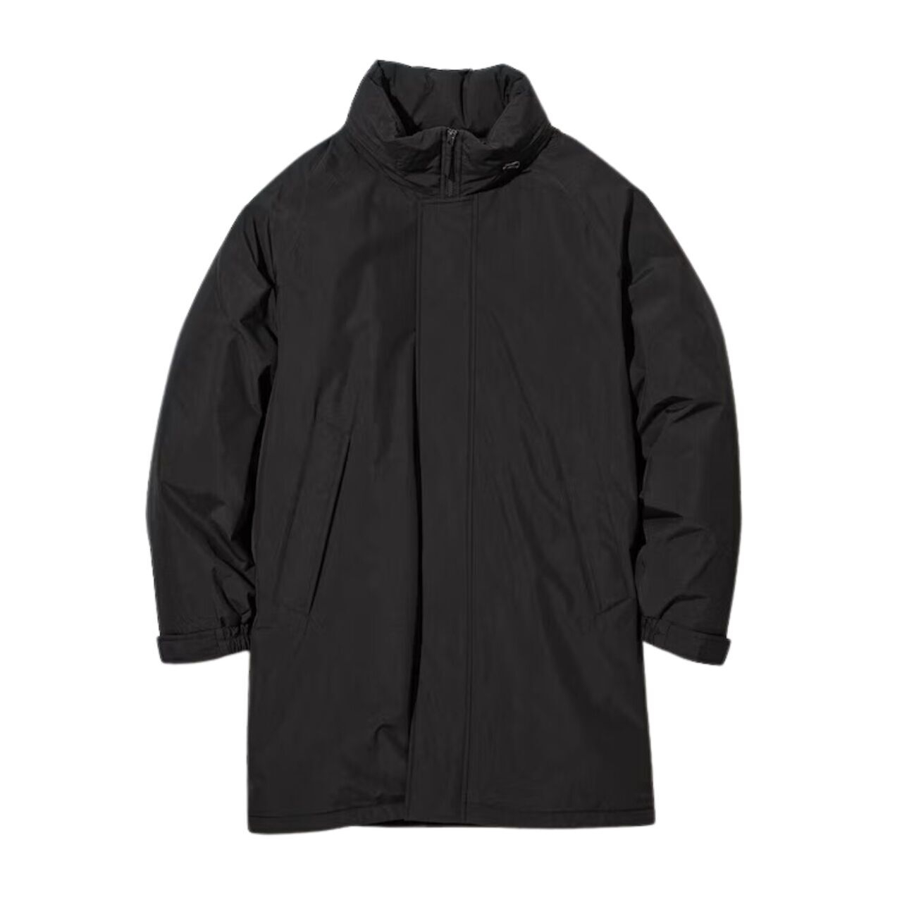 UNIQLO Black Mantel Padded Windproof