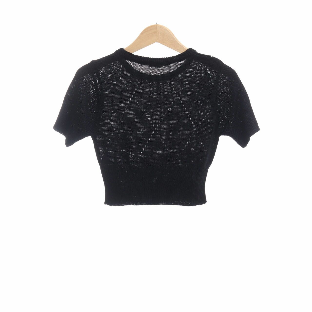 Guess Black Knit Blouse