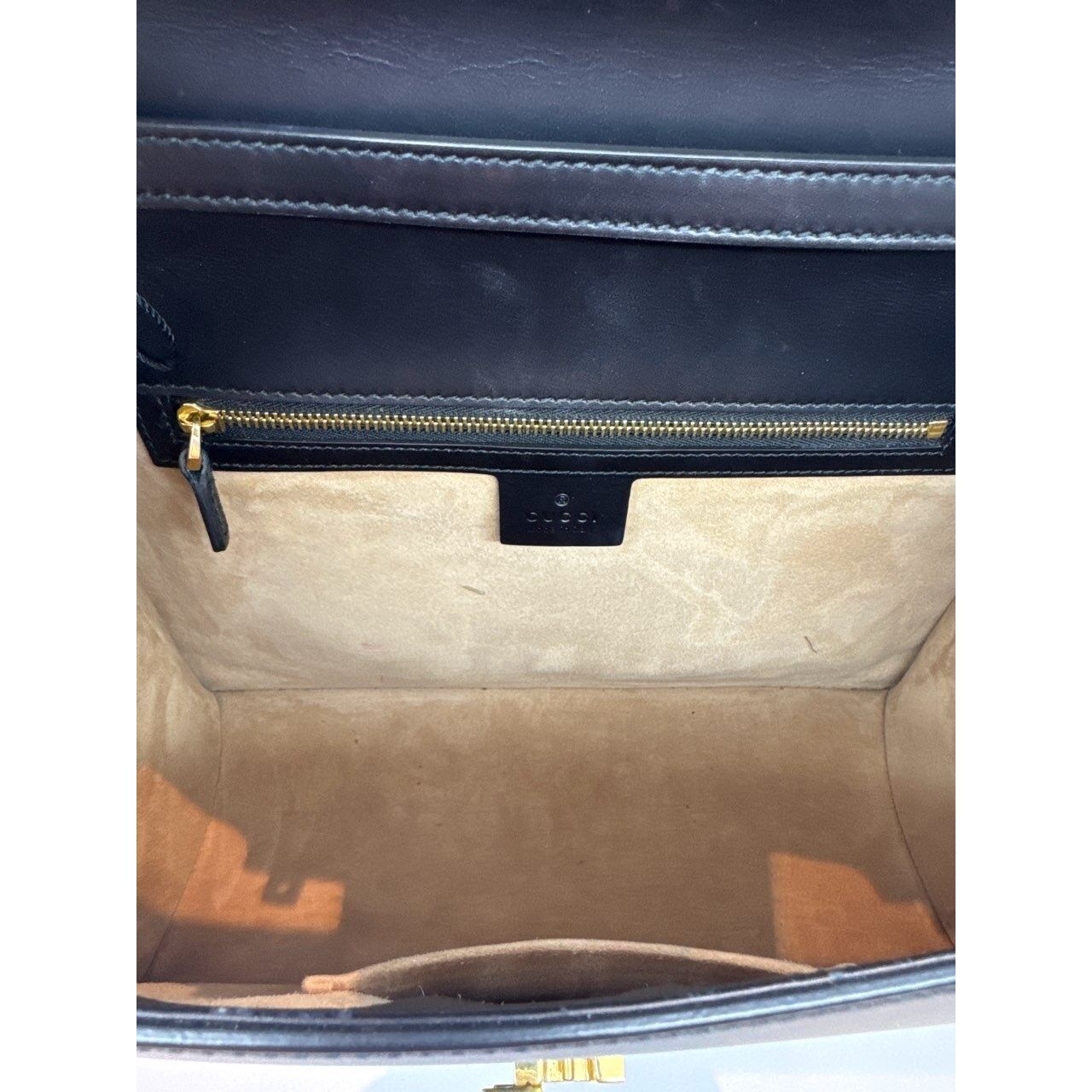 Gucci Sylvie Black Top Handle Bag