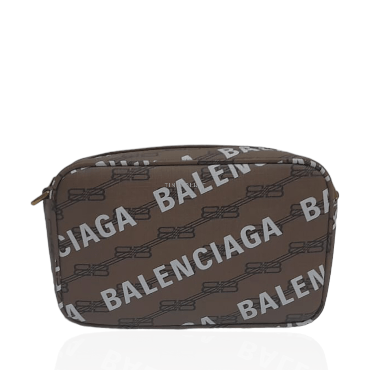 Balenciaga Camera Bag BB Monogram Brown/White