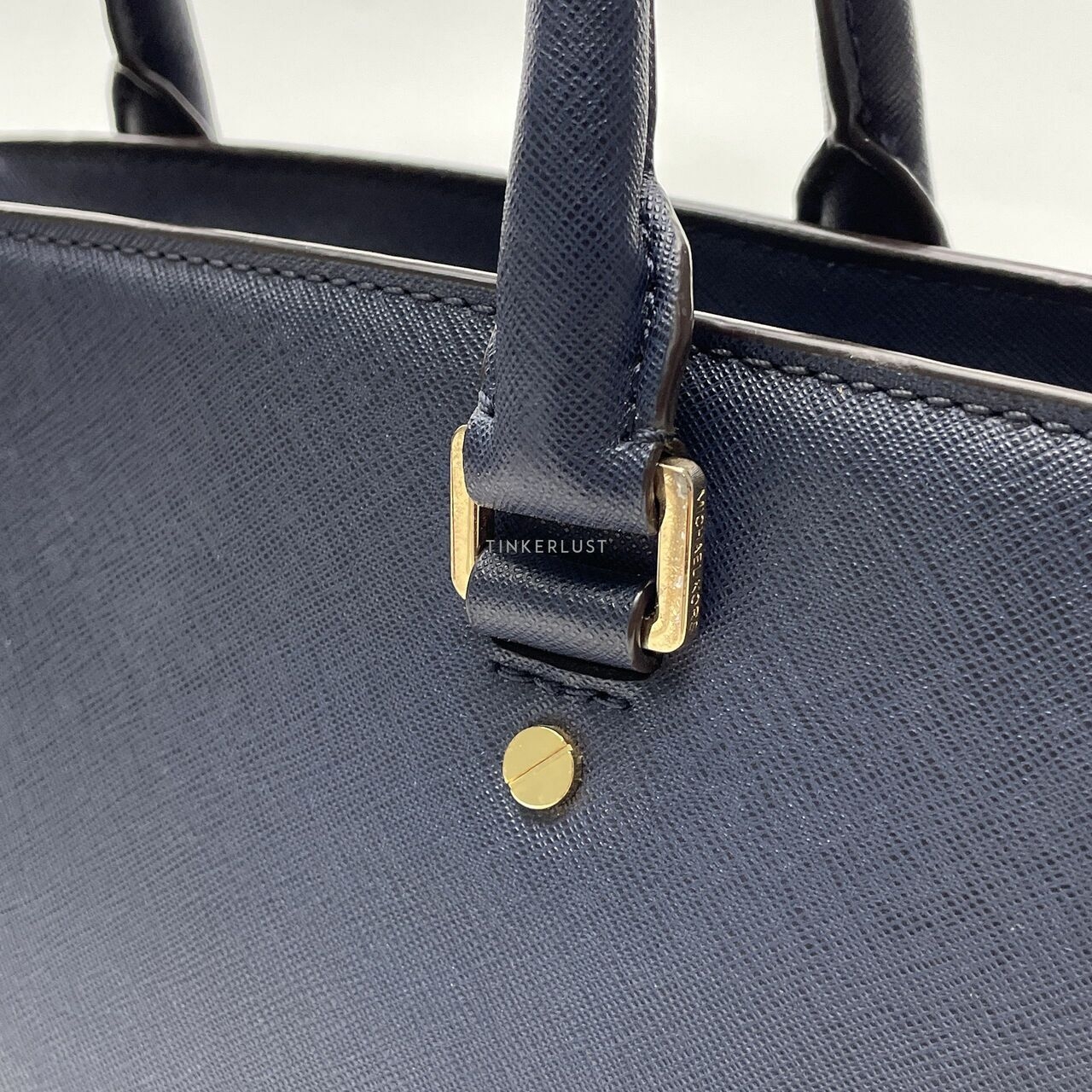 Michael Kors Navy Saffiano Selma Medium Satchel