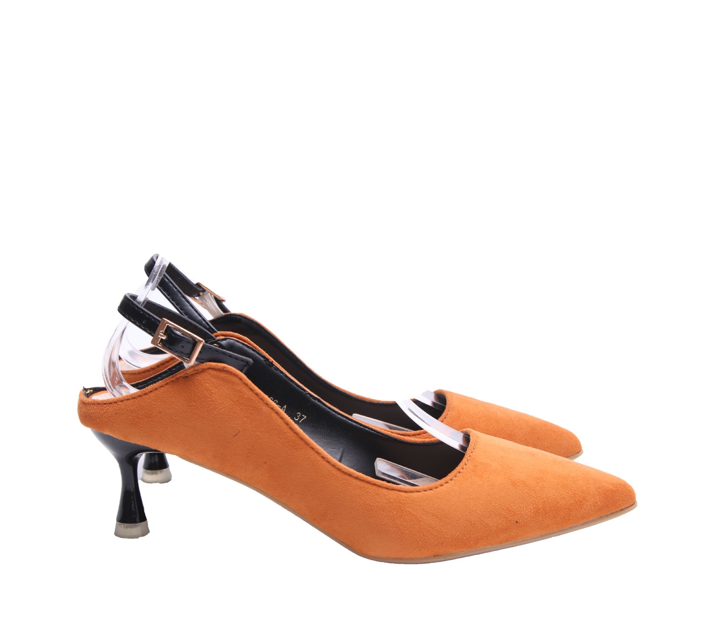 Berrybenka Orange Suede Heels