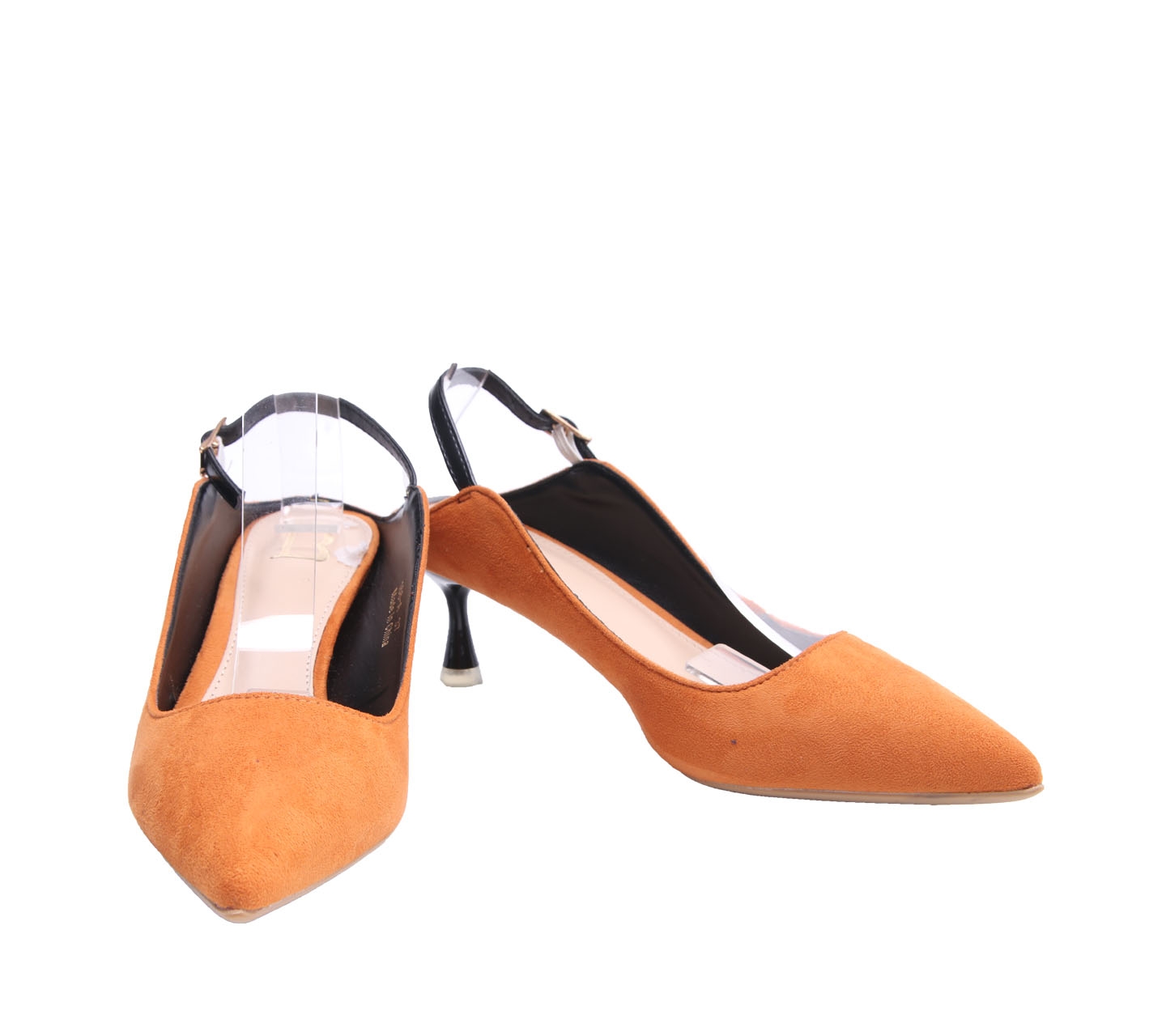 Berrybenka Orange Suede Heels