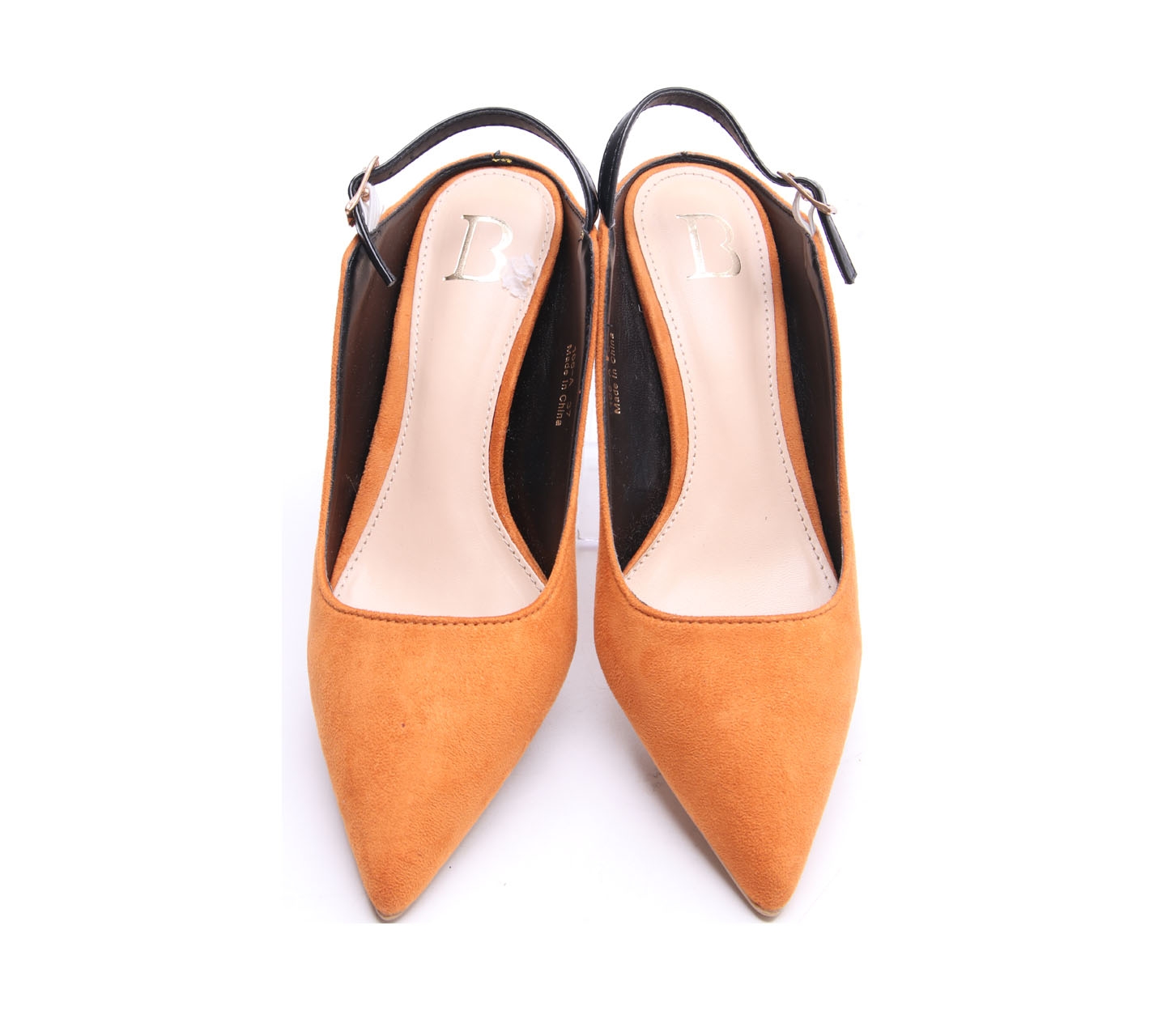 Berrybenka Orange Suede Heels