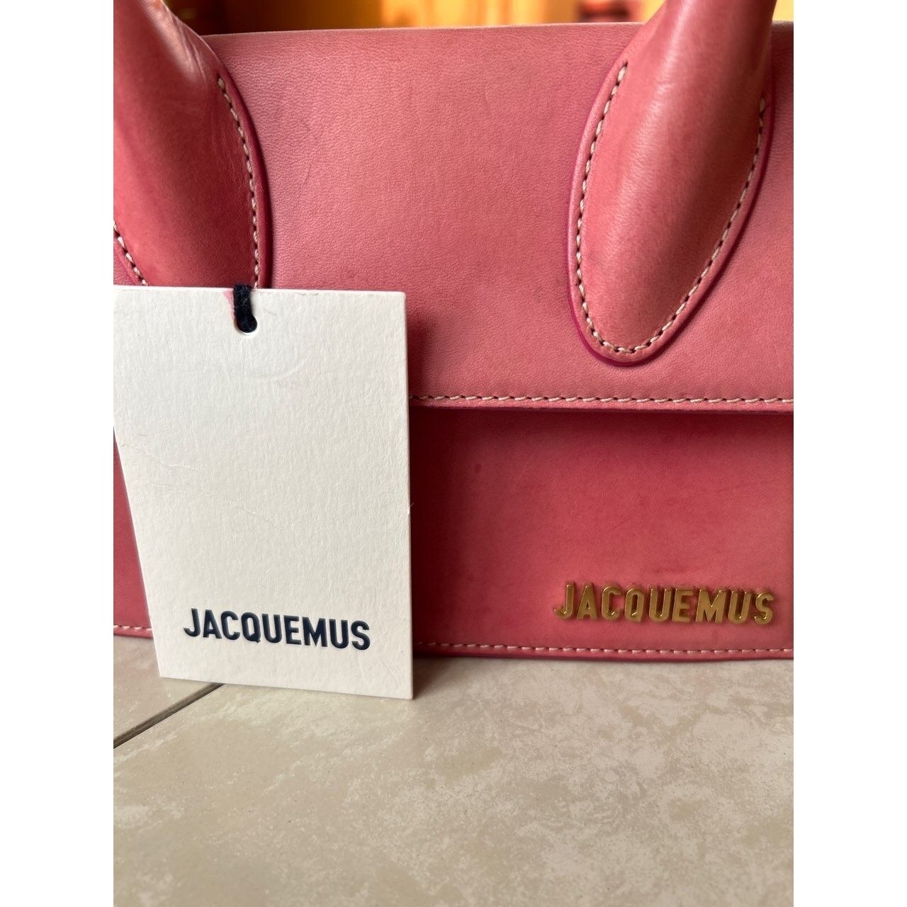 Jacquemus Le Chiquito Moyen Pink Leather Sling Bag