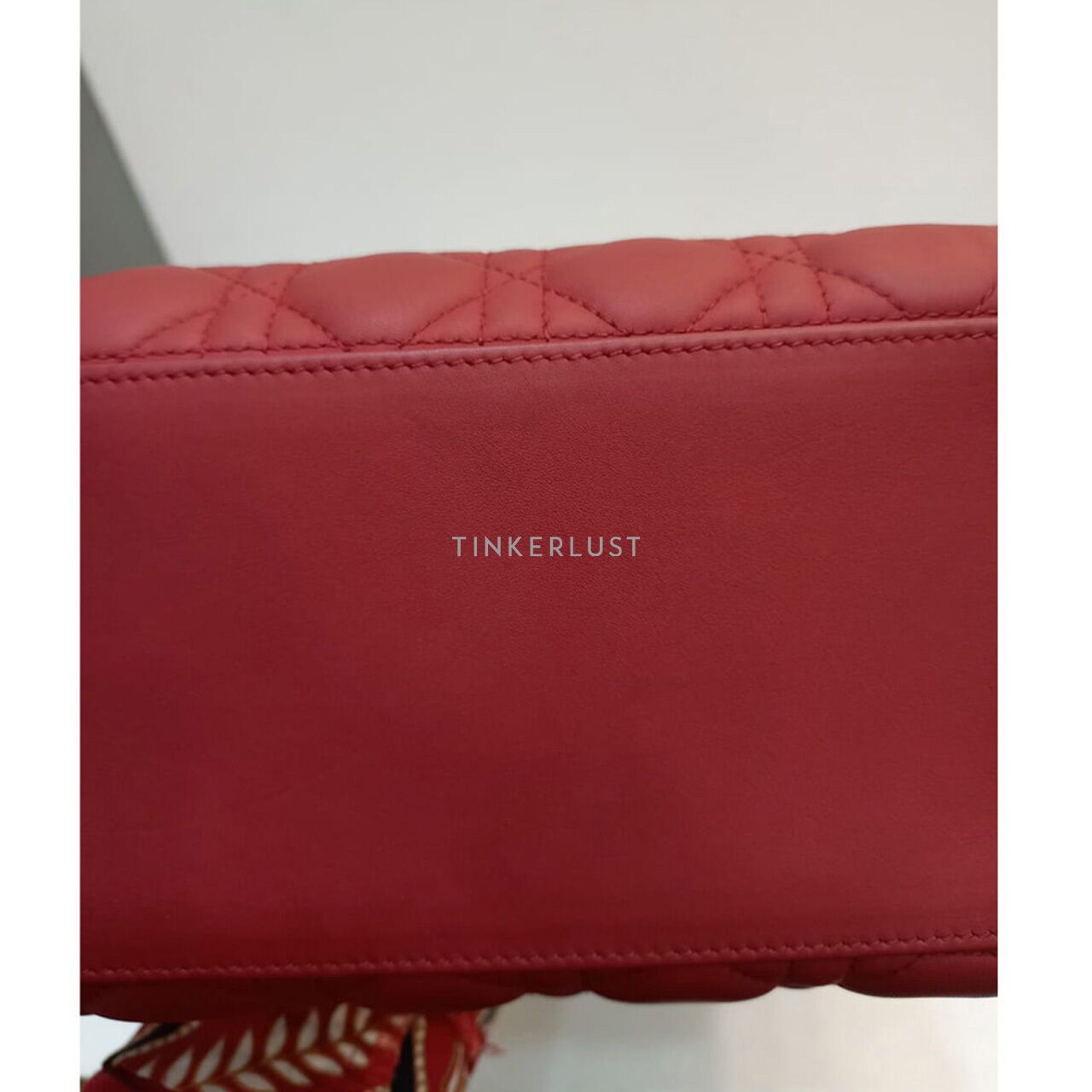 Christian Dior Lady Dior Medium Red Doff 2019 Satchel