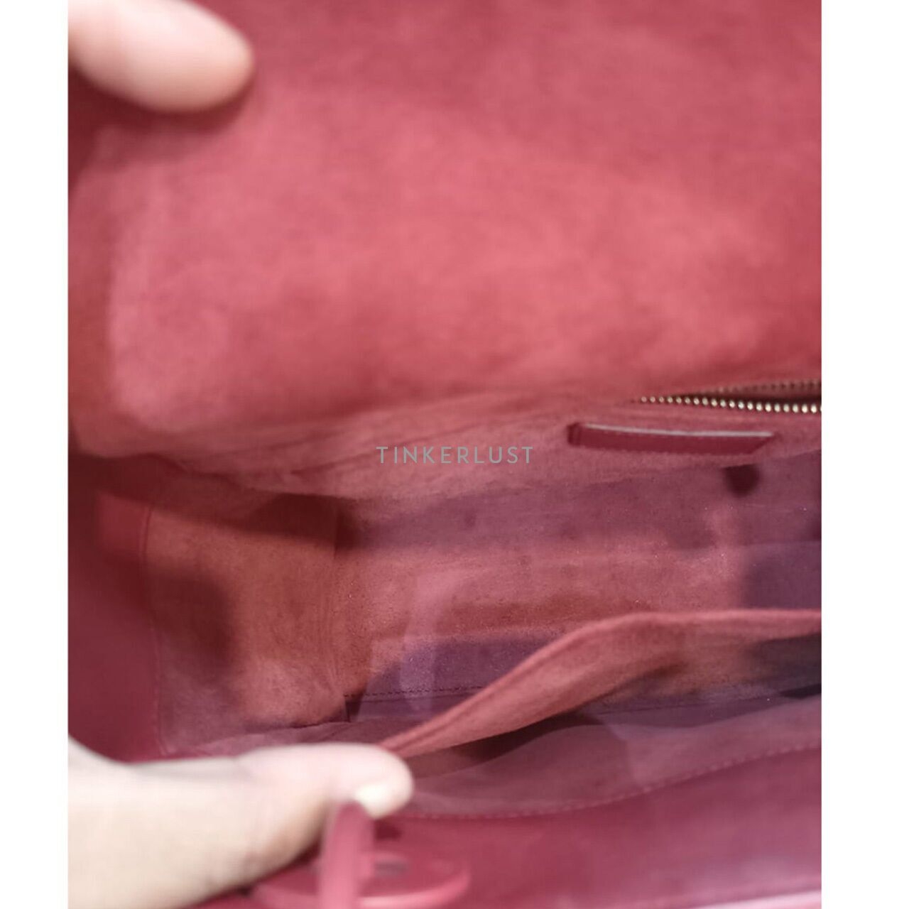 Christian Dior Lady Dior Medium Red Doff 2019 Satchel