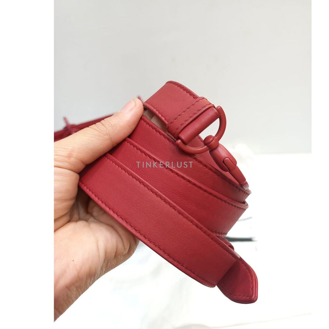 Christian Dior Lady Dior Medium Red Doff 2019 Satchel