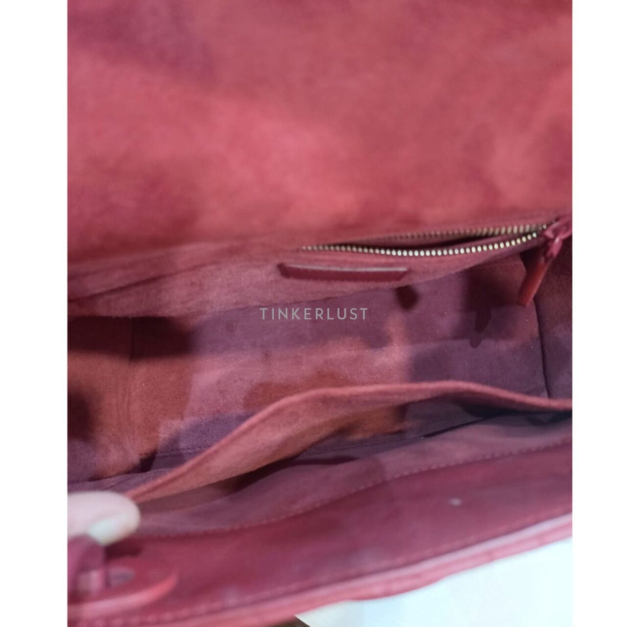 Christian Dior Lady Dior Medium Red Doff 2019 Satchel