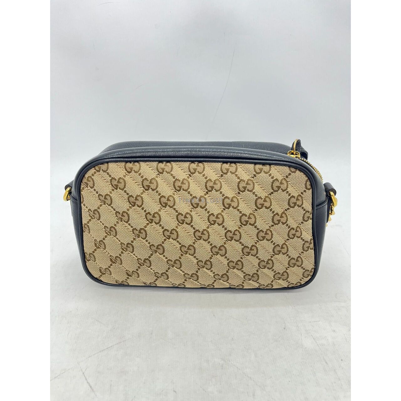 Gucci Camera Bag GG Canvas Black GHW Sling Bag