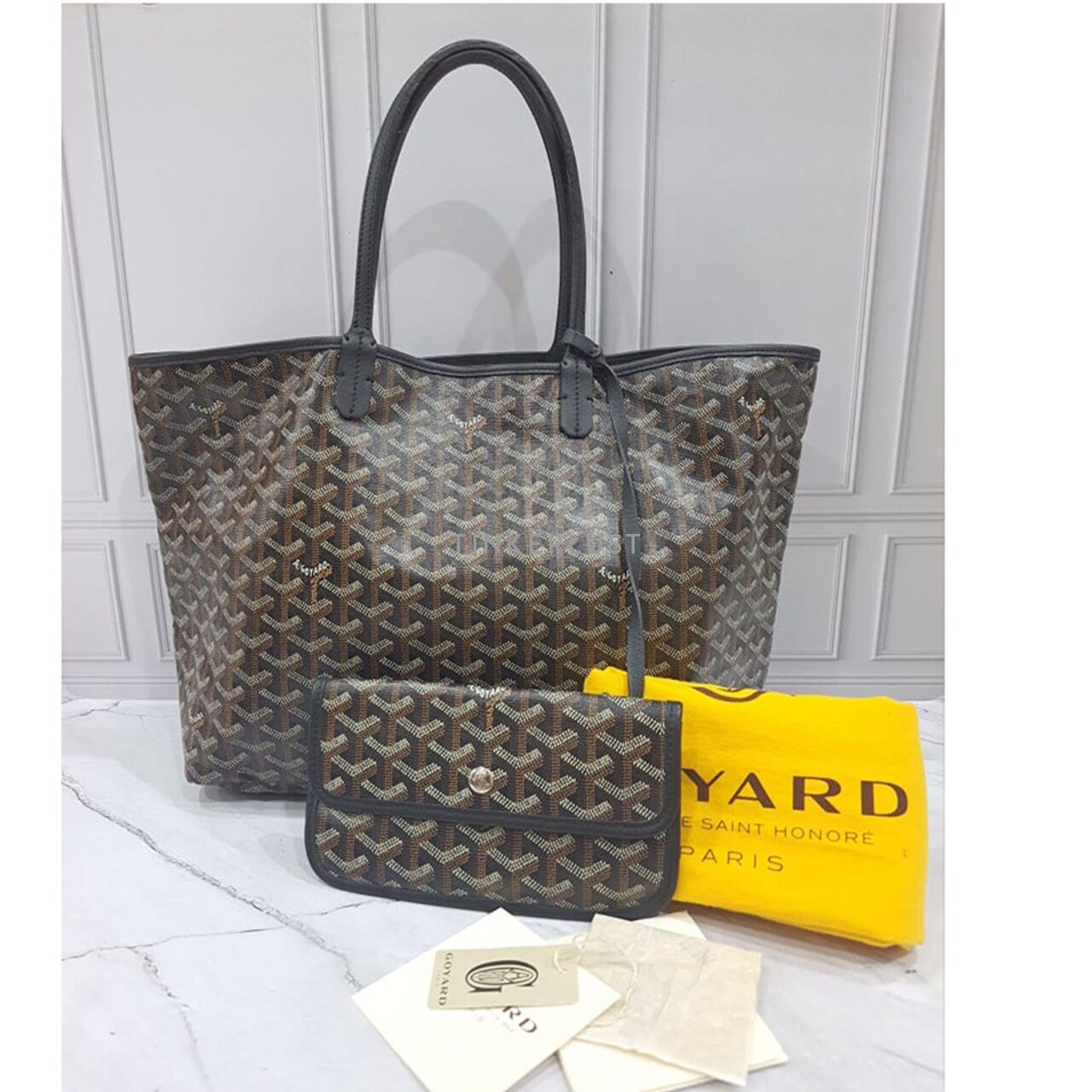 Goyard St. Louis PM Black 2017 Tote Bag