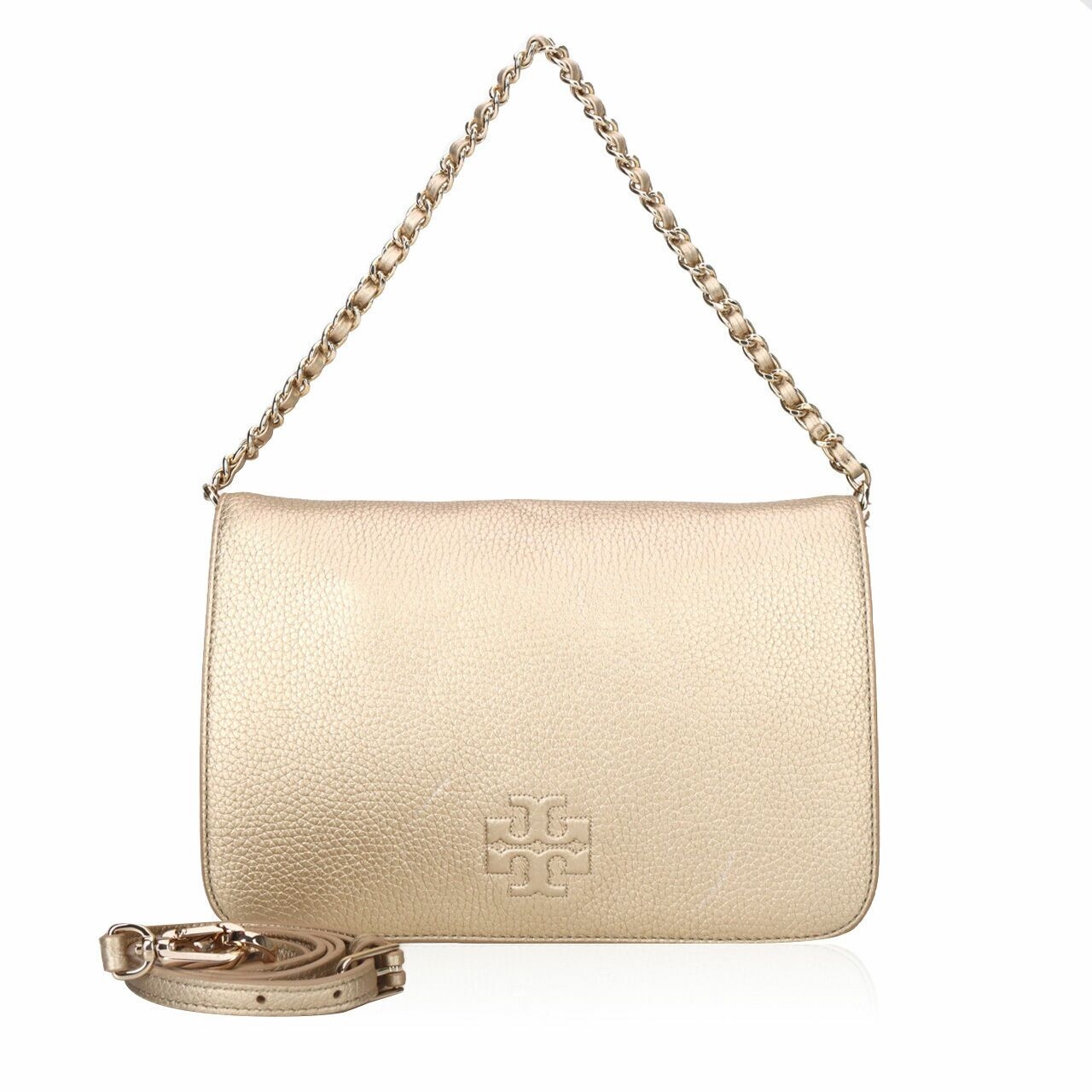 Tory Burch Thea Gold Clutch