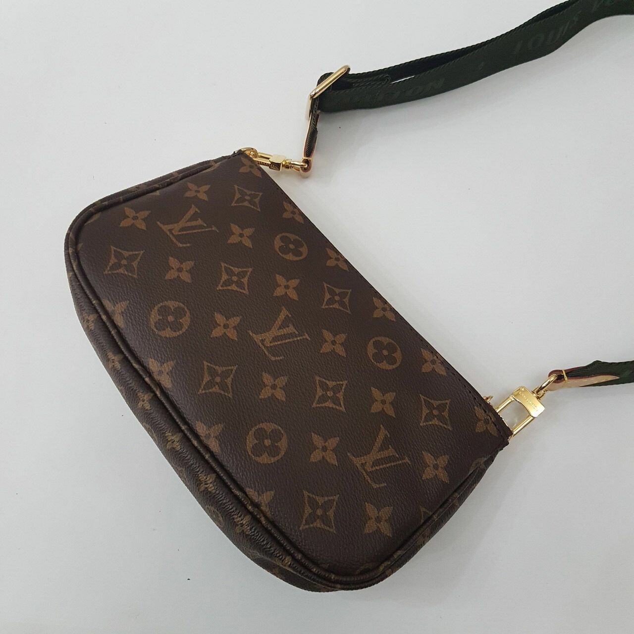 LOUIS VUITTON Multi Pochette Khaki Satchel Bag