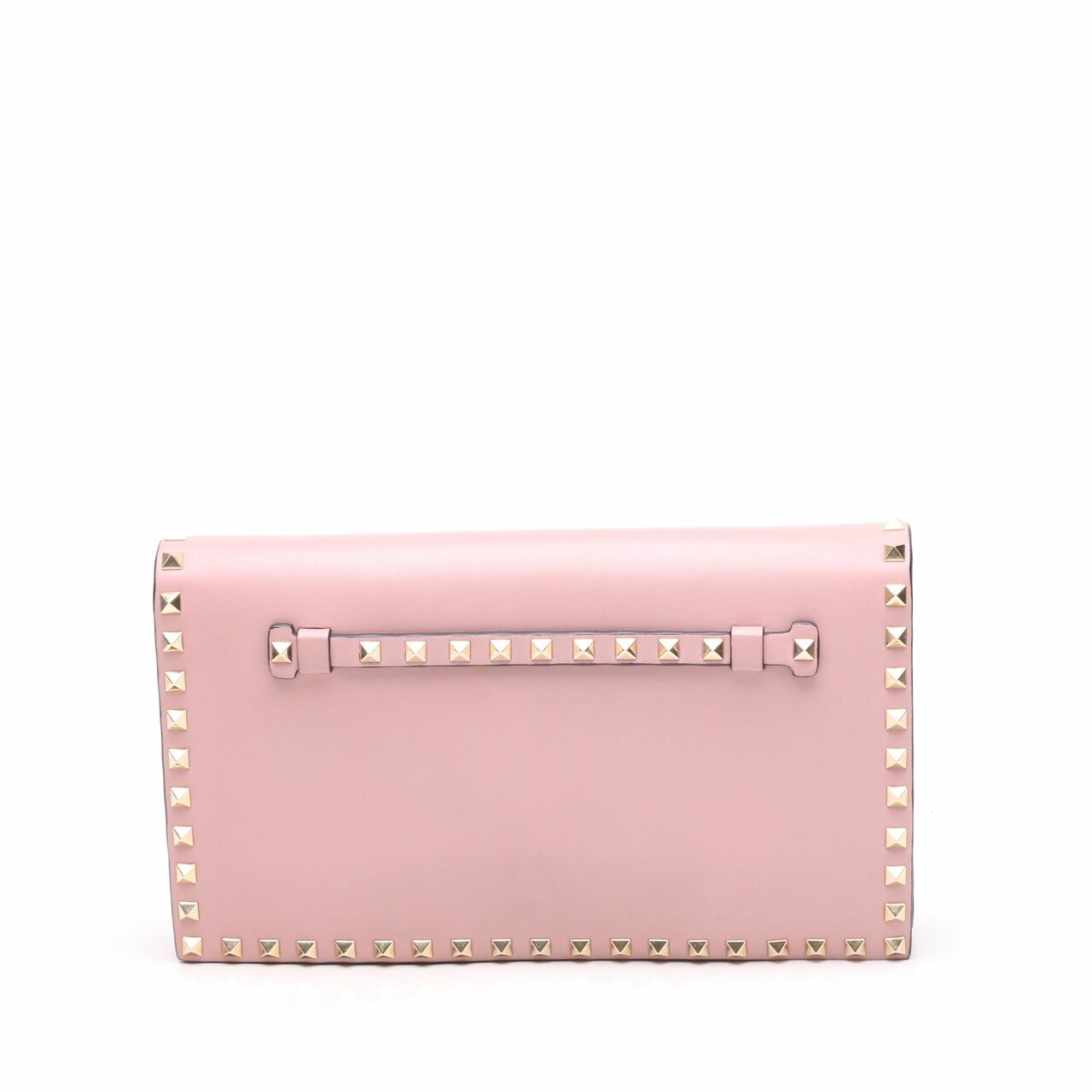 Valentino Garavani Clutch Pink Rockstud Handbag