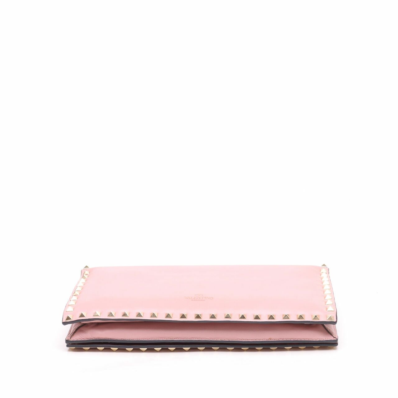 Valentino Garavani Clutch Pink Rockstud Handbag