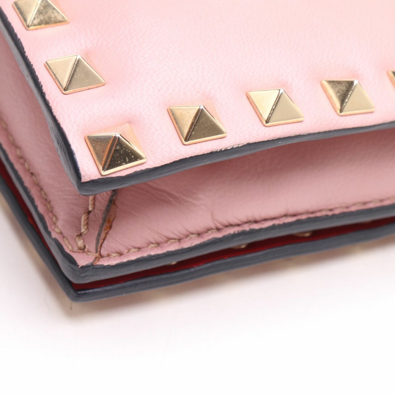 Valentino Garavani Clutch Pink Rockstud Handbag