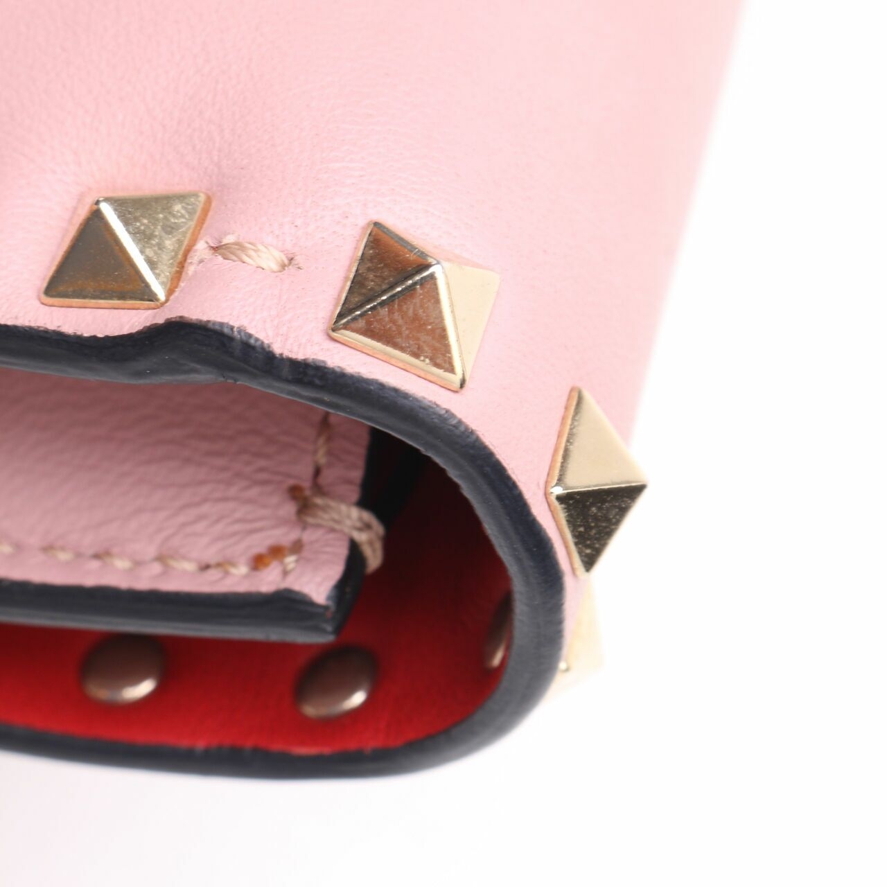 Valentino Garavani Clutch Pink Rockstud Handbag