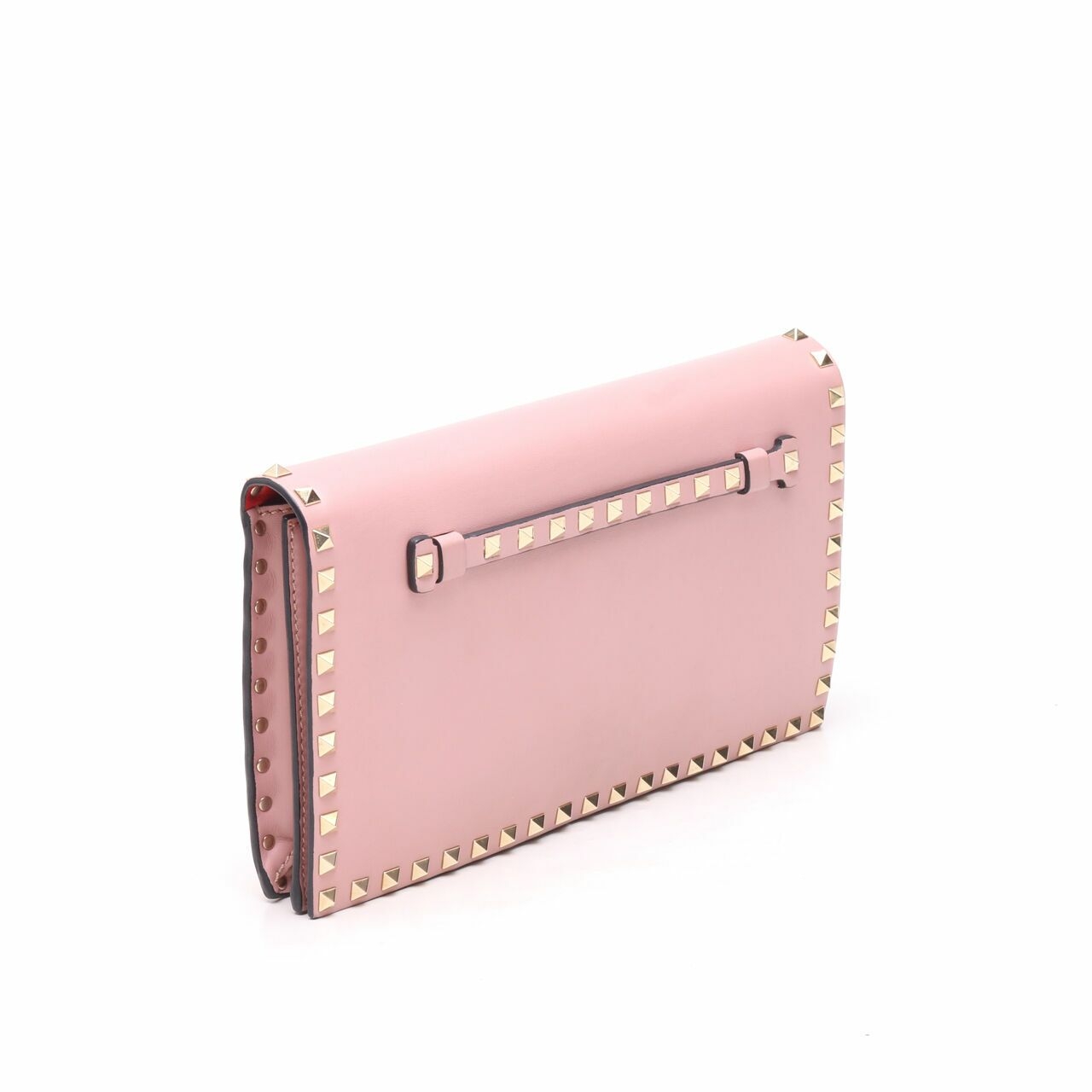 Valentino Garavani Clutch Pink Rockstud Handbag