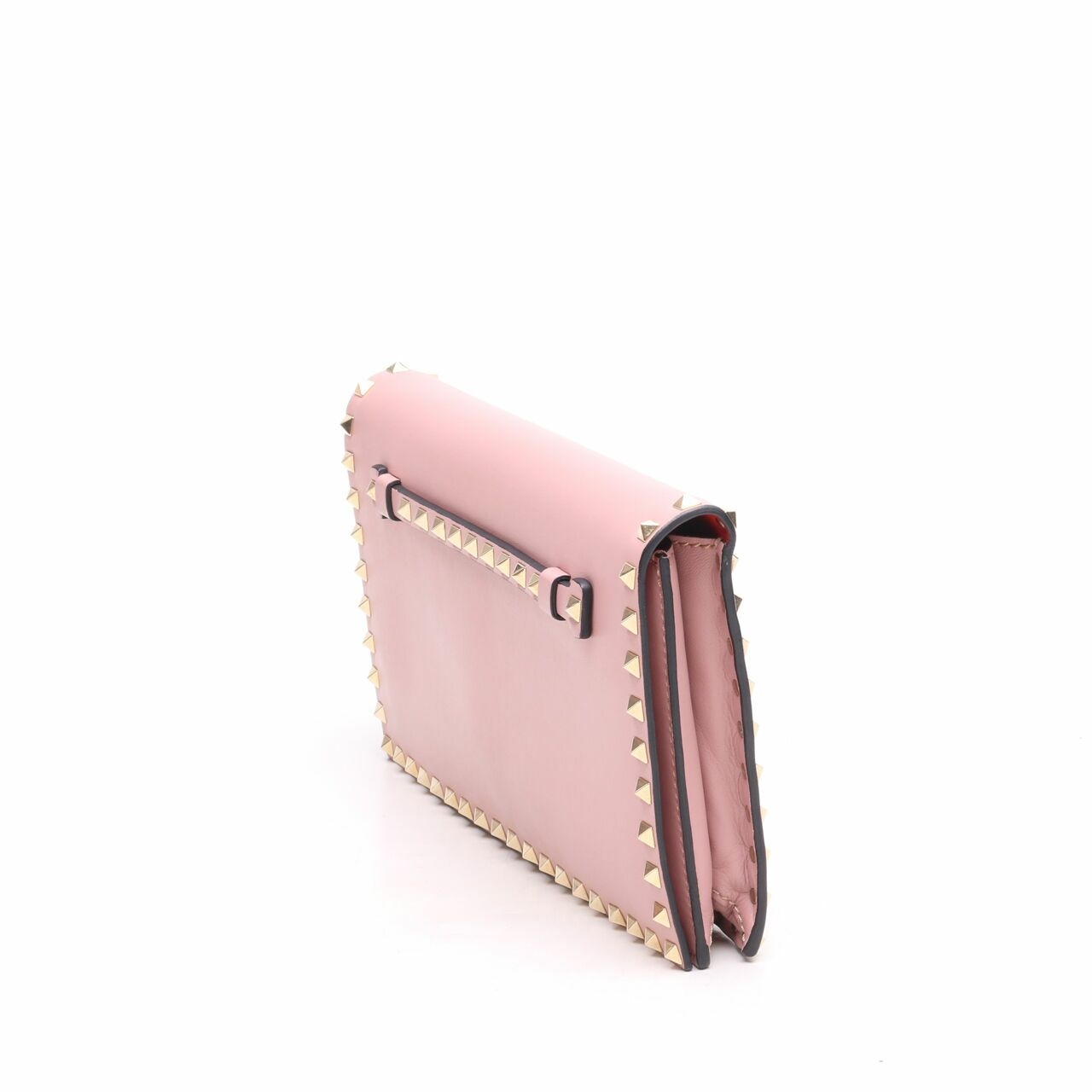 Valentino Garavani Clutch Pink Rockstud Handbag