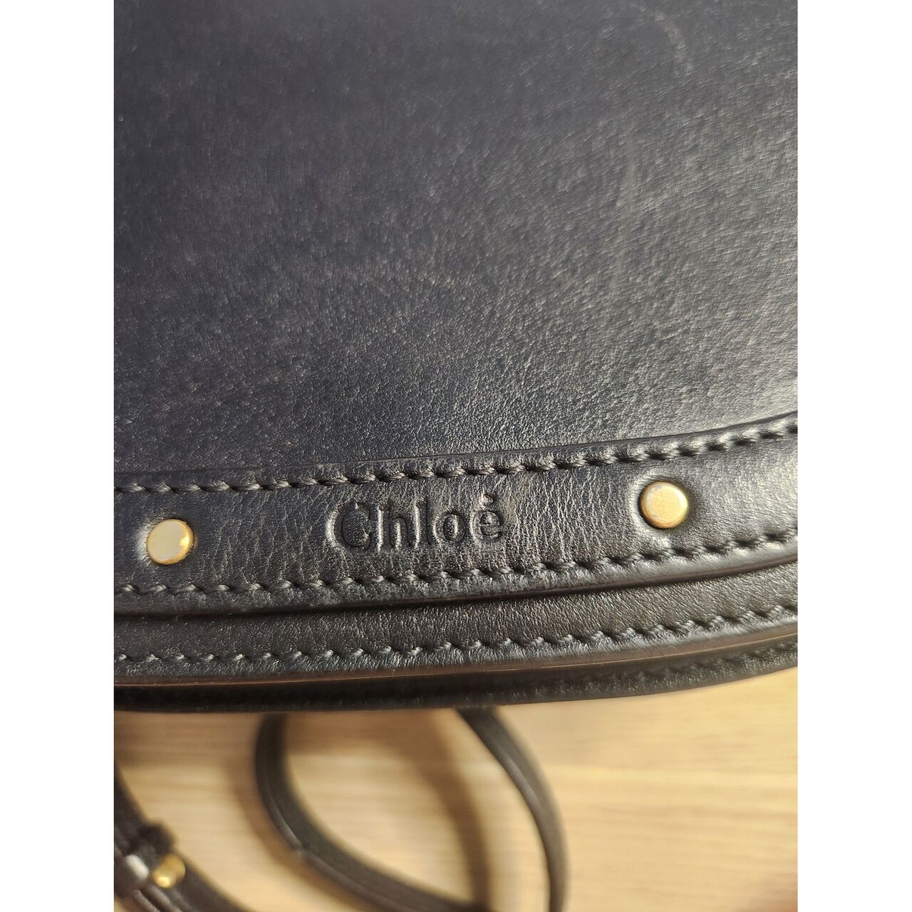 Chloe Nile Bracelet Black Sling Bag