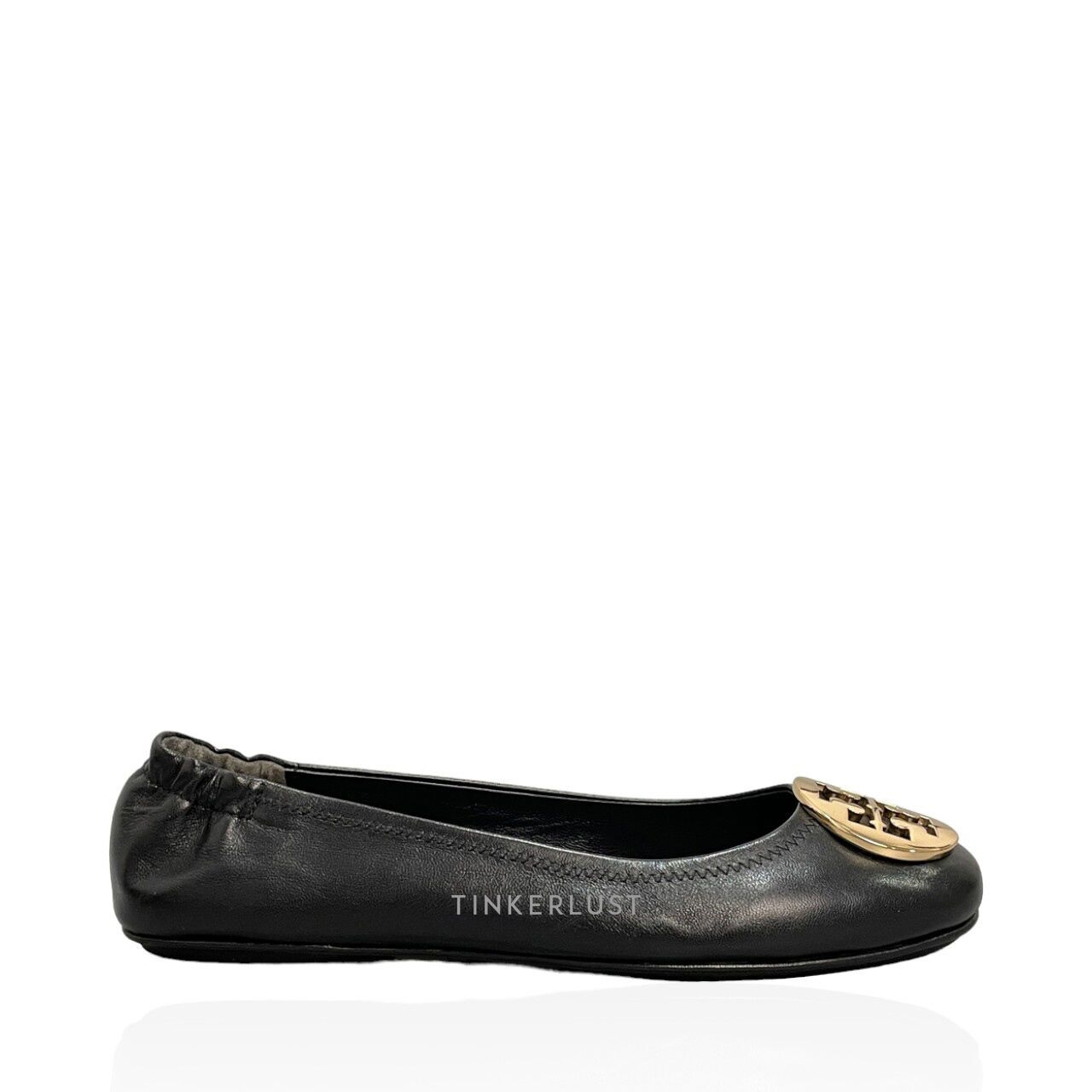 Tory Burch Minnie Travel Ballet Black Flats