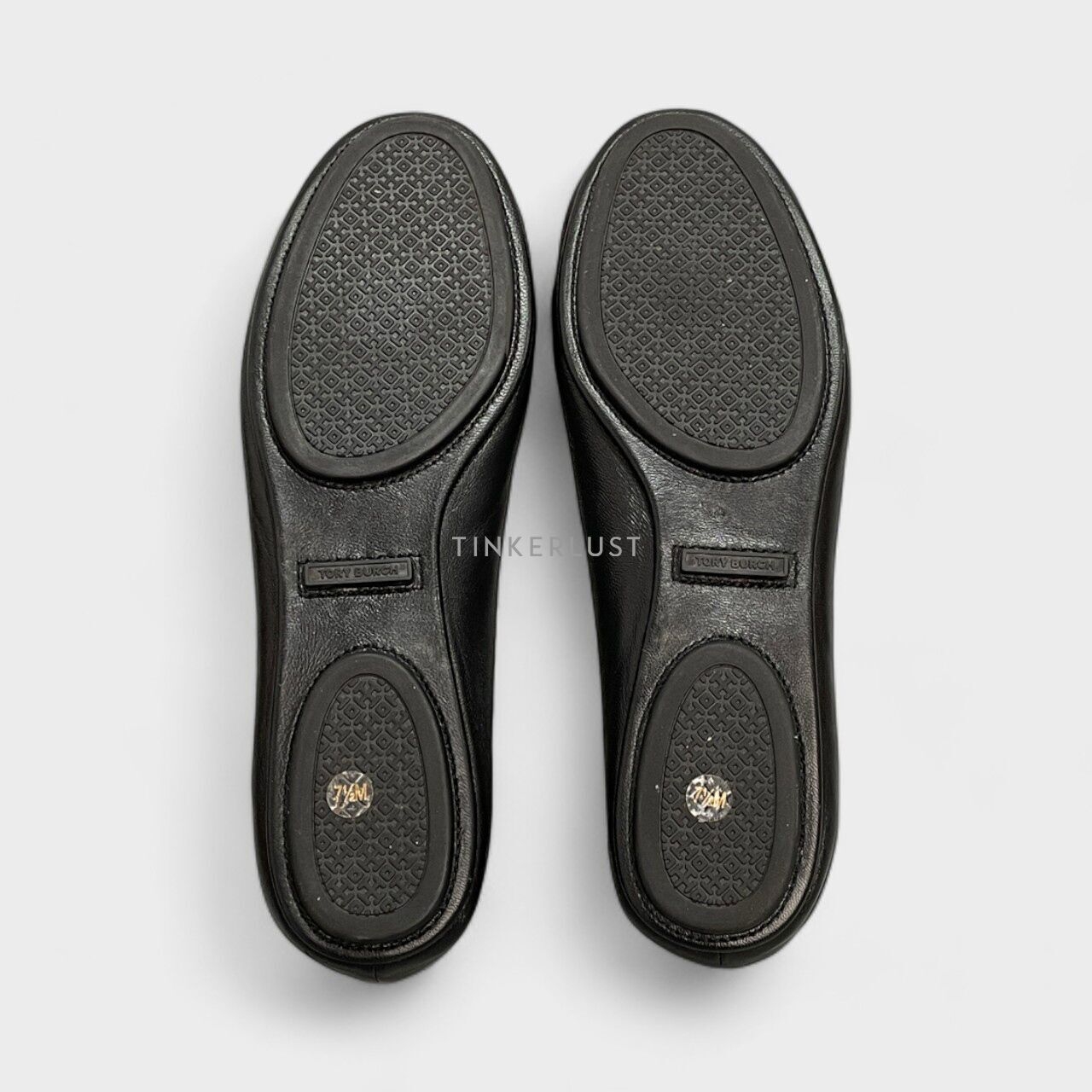 Tory Burch Minnie Travel Ballet Black Flats