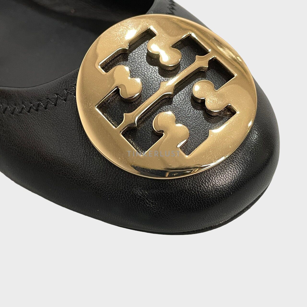 Tory Burch Minnie Travel Ballet Black Flats