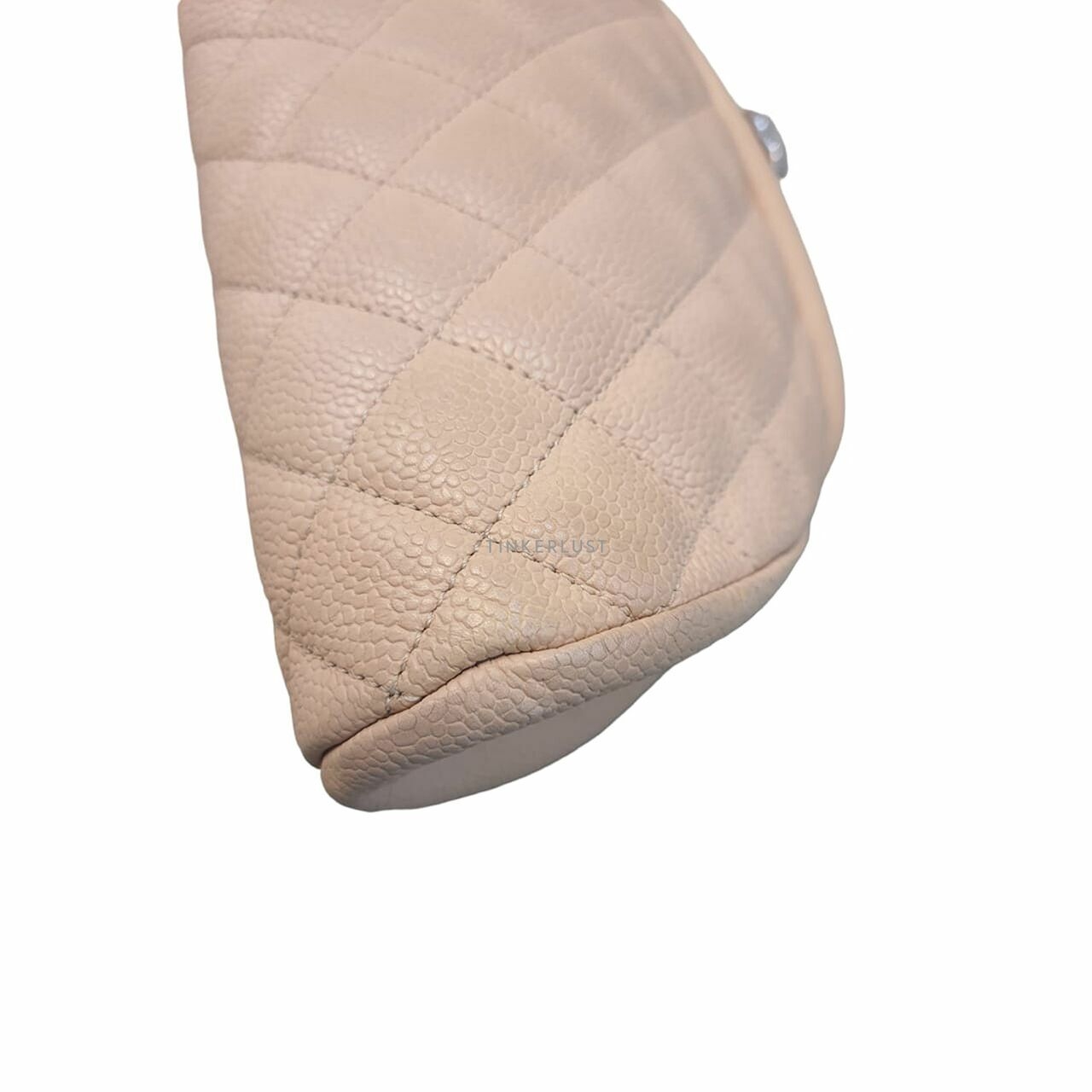 Chanel Beige Quilted Leather Timeless Clutch SHW #14 