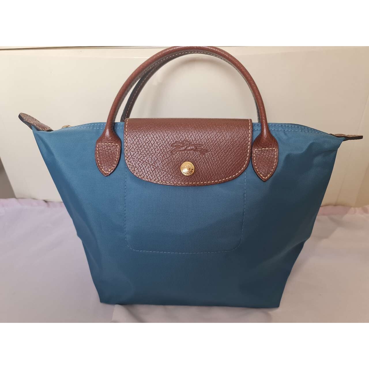 Longchamp Le Pliage Blue Tote Bag