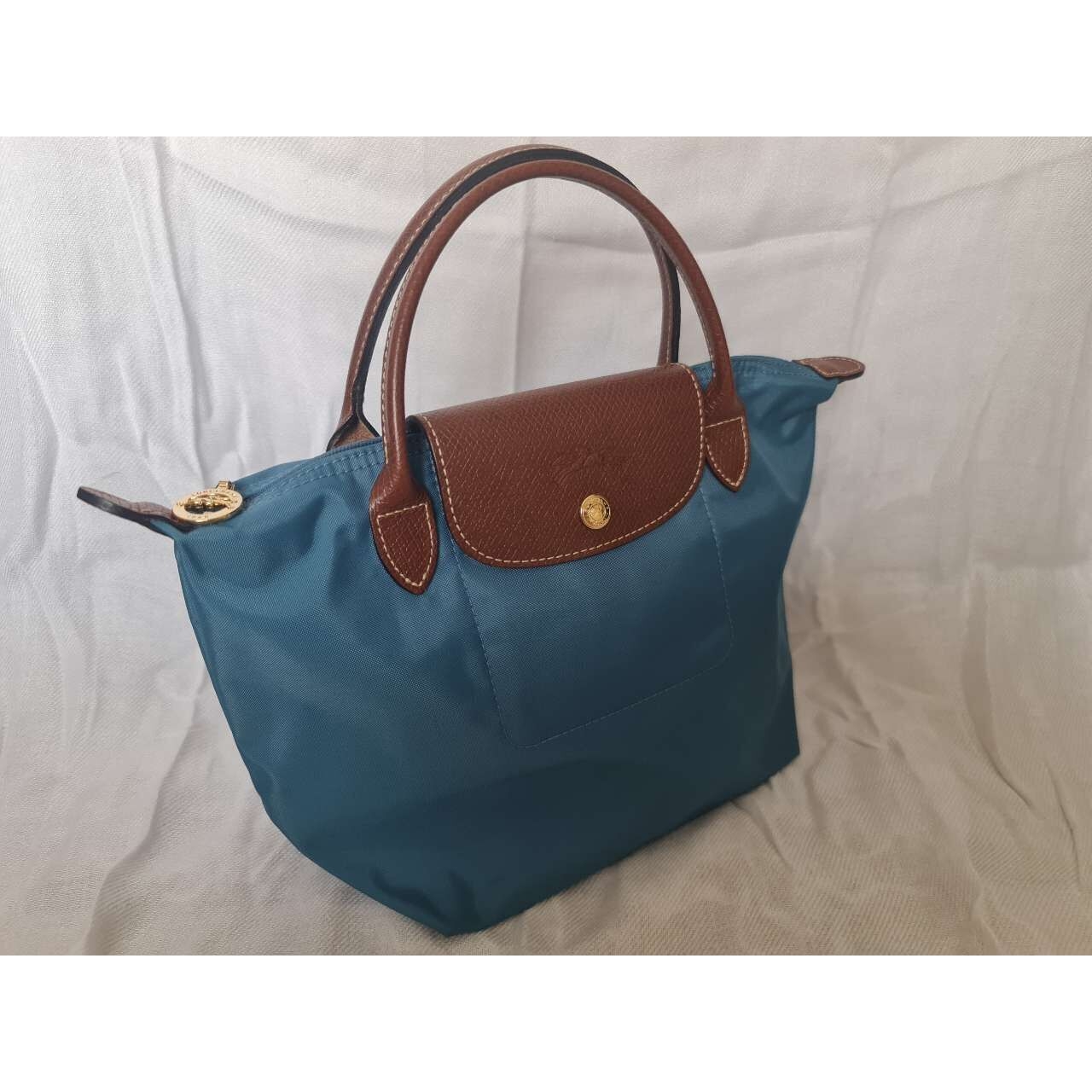 Longchamp Le Pliage Blue Tote Bag