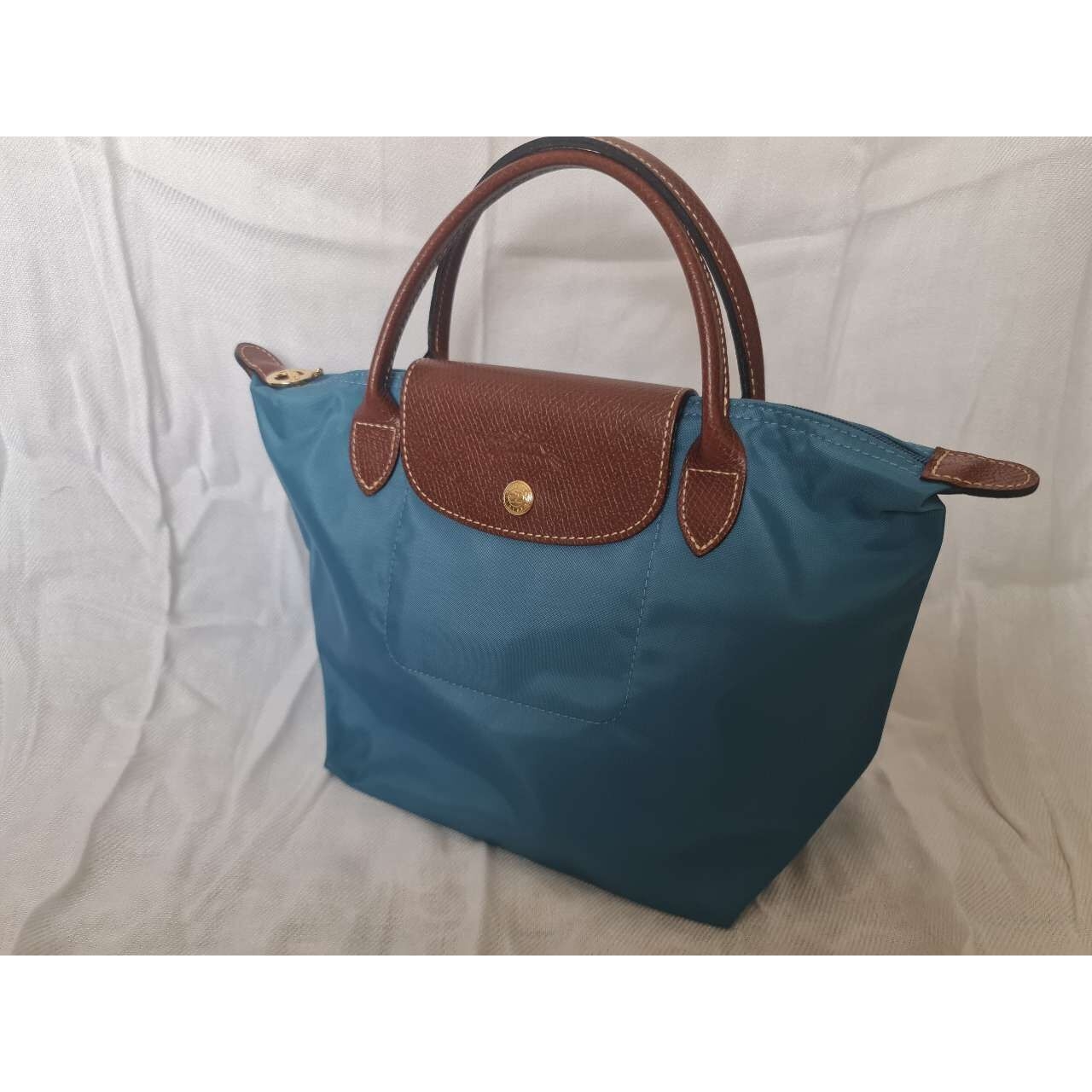 Longchamp Le Pliage Blue Tote Bag