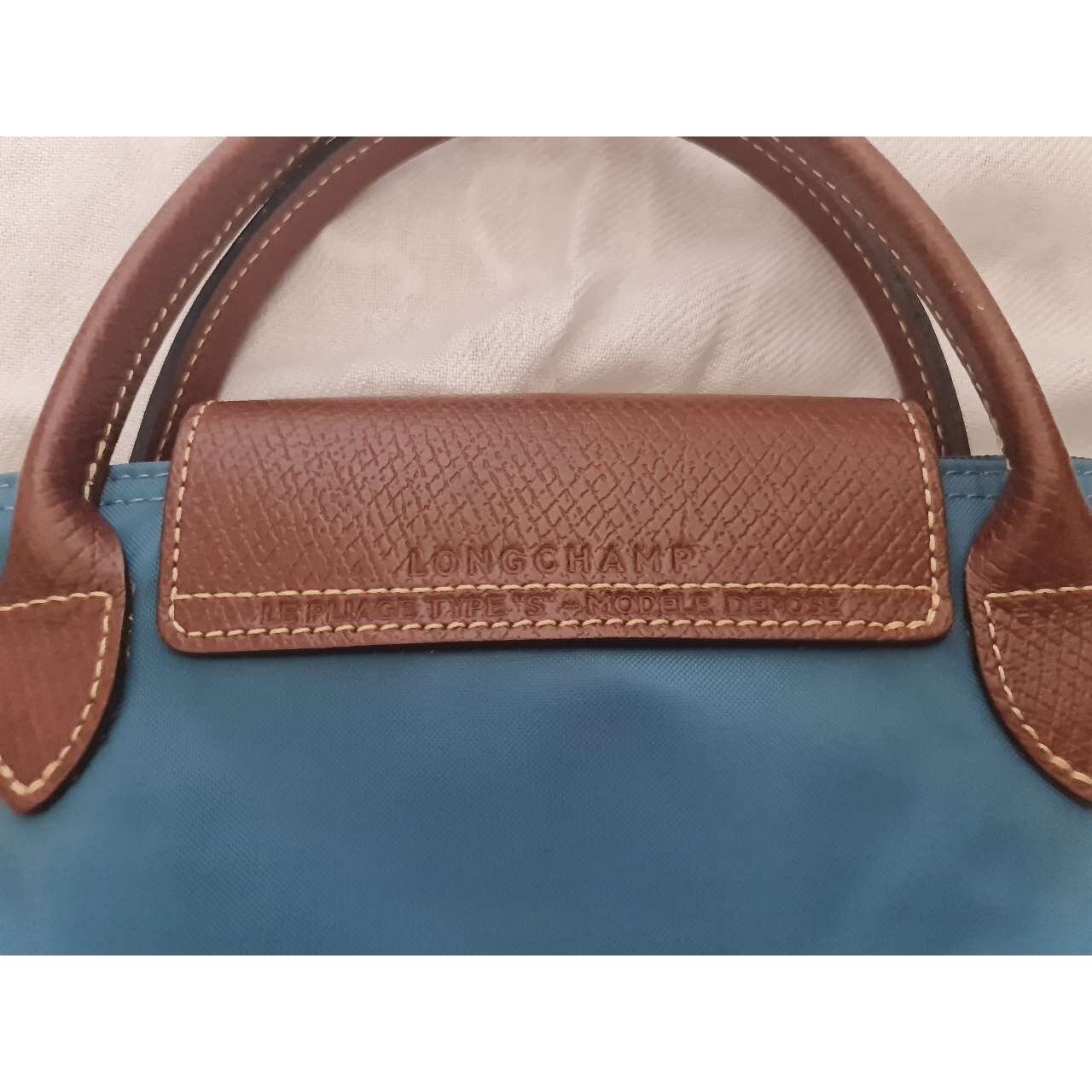 Longchamp Le Pliage Blue Tote Bag