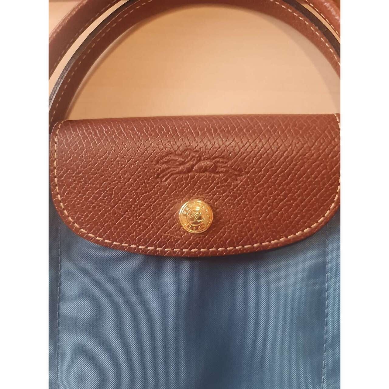 Longchamp Le Pliage Blue Tote Bag