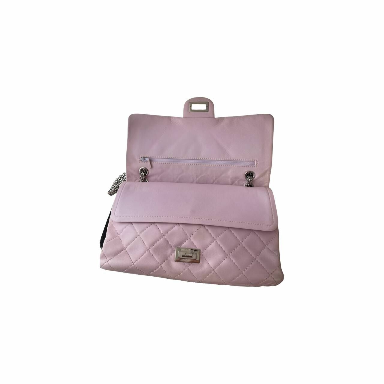 Chanel Reissue Pink SHW Double Flap Shoulder Bag