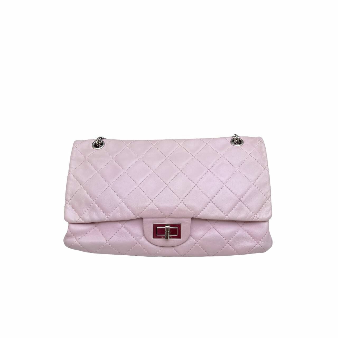 Chanel Reissue Pink SHW Double Flap Shoulder Bag