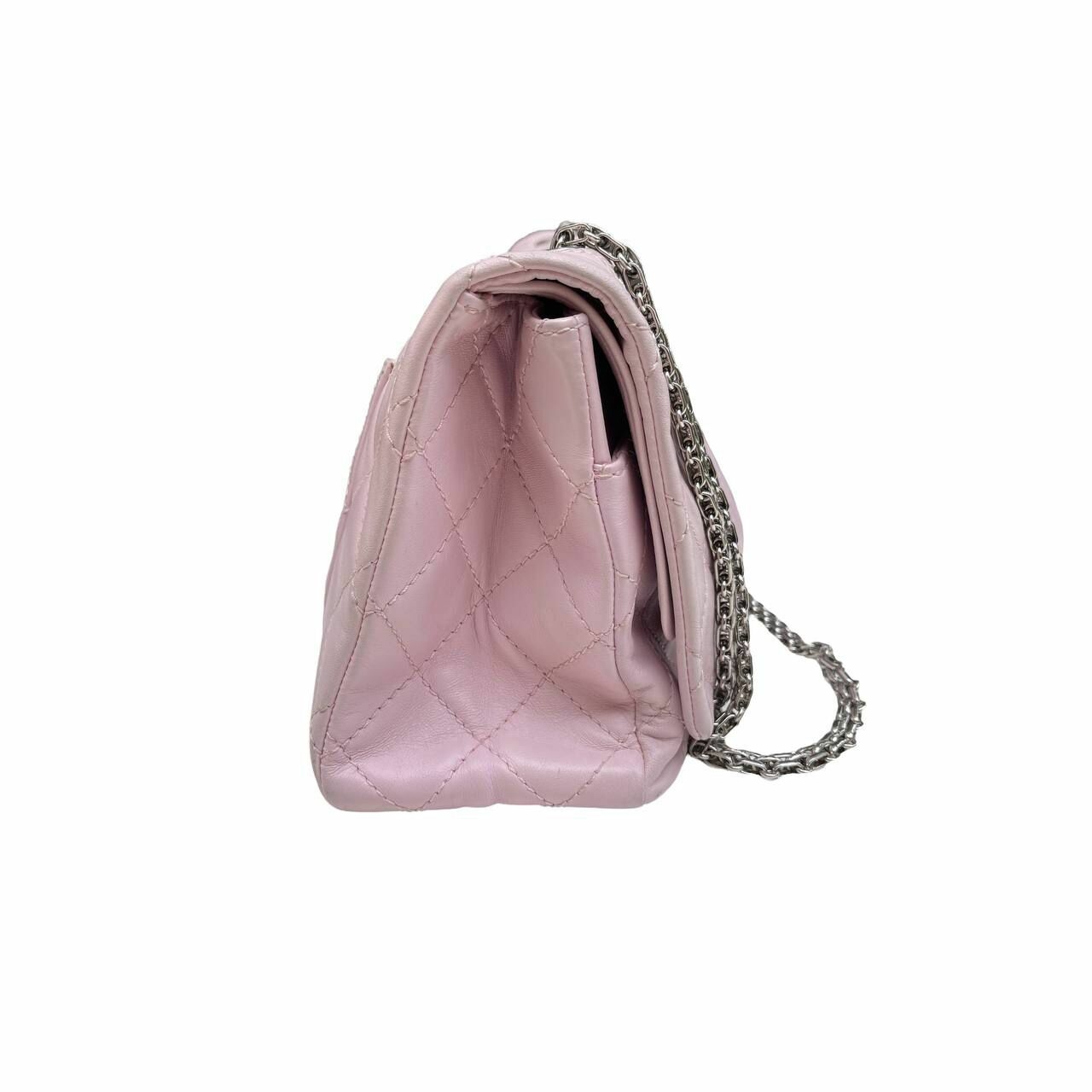 Chanel Reissue Pink SHW Double Flap Shoulder Bag