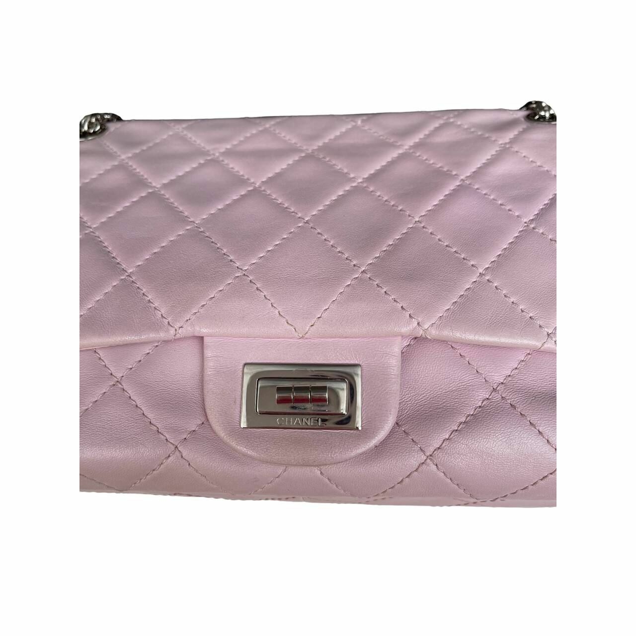 Chanel Reissue Pink SHW Double Flap Shoulder Bag