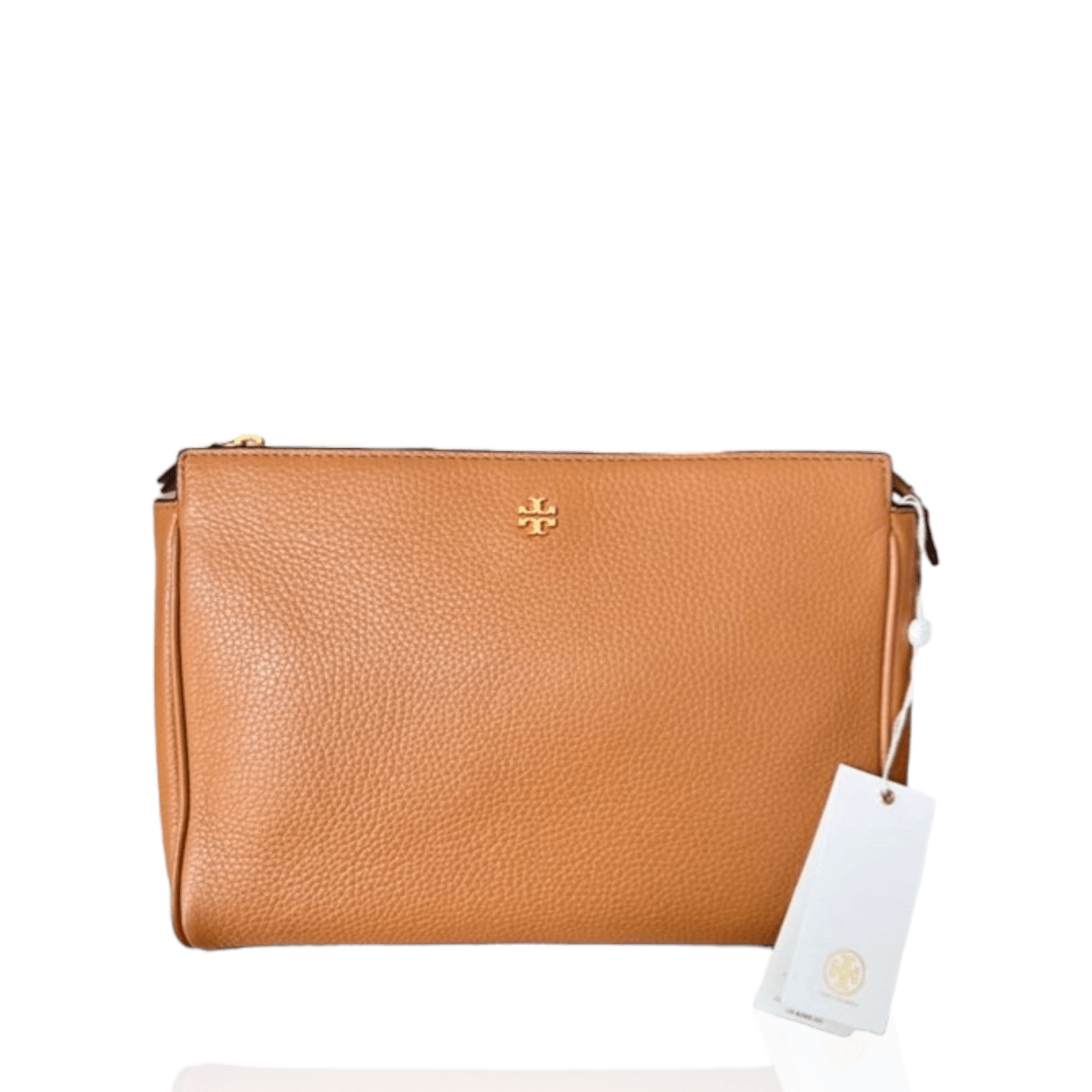 Tory Burch Blake Brown Leather GHW Sling Bag