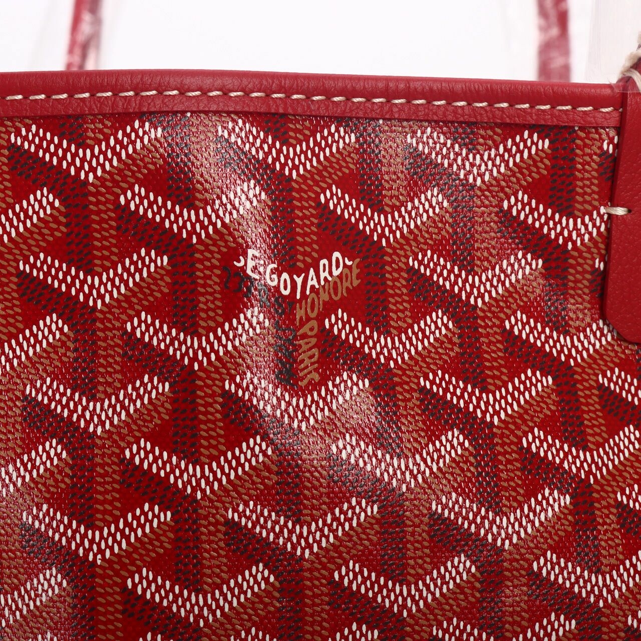 Goyard St Louis PM Tote Red