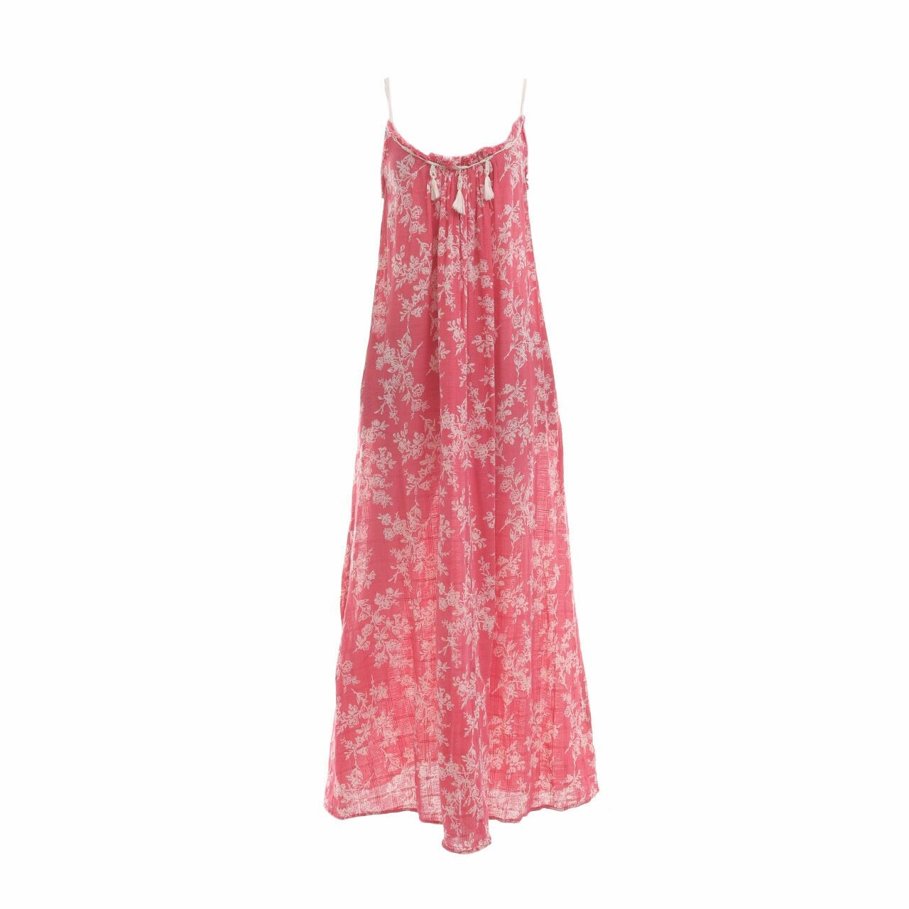 Mango Pink Coral Long Dress