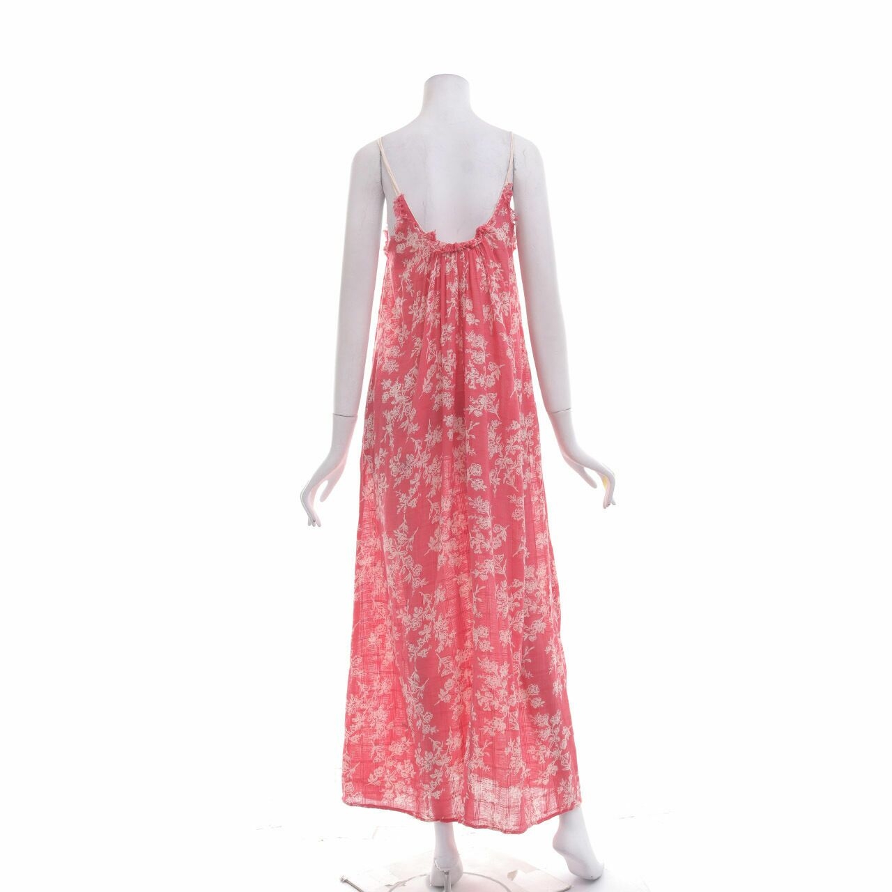 Mango Pink Coral Long Dress